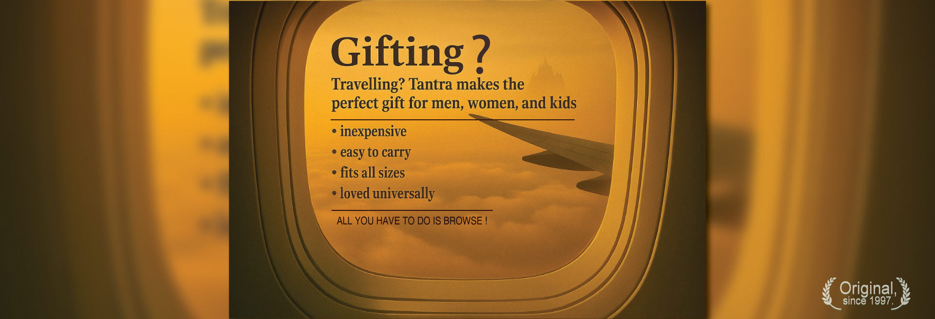 Tantra T-Shirts — a stylish gift option for men, women, and kids, easy to carry and universally loved.