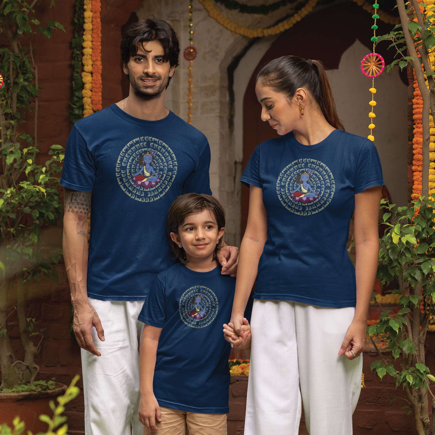 Krishna Trance Family Tees – Tantra Original Since 1997 – Cotton Matching Outfits – Shipping Globally!