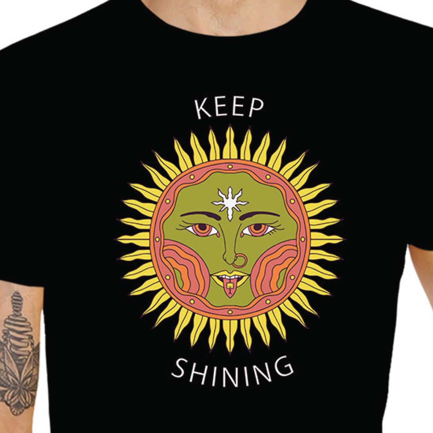 Keep Shining Tantra Original Since 1997 – Unisex Cotton Tee Everyday Wear – Shipping Globally!