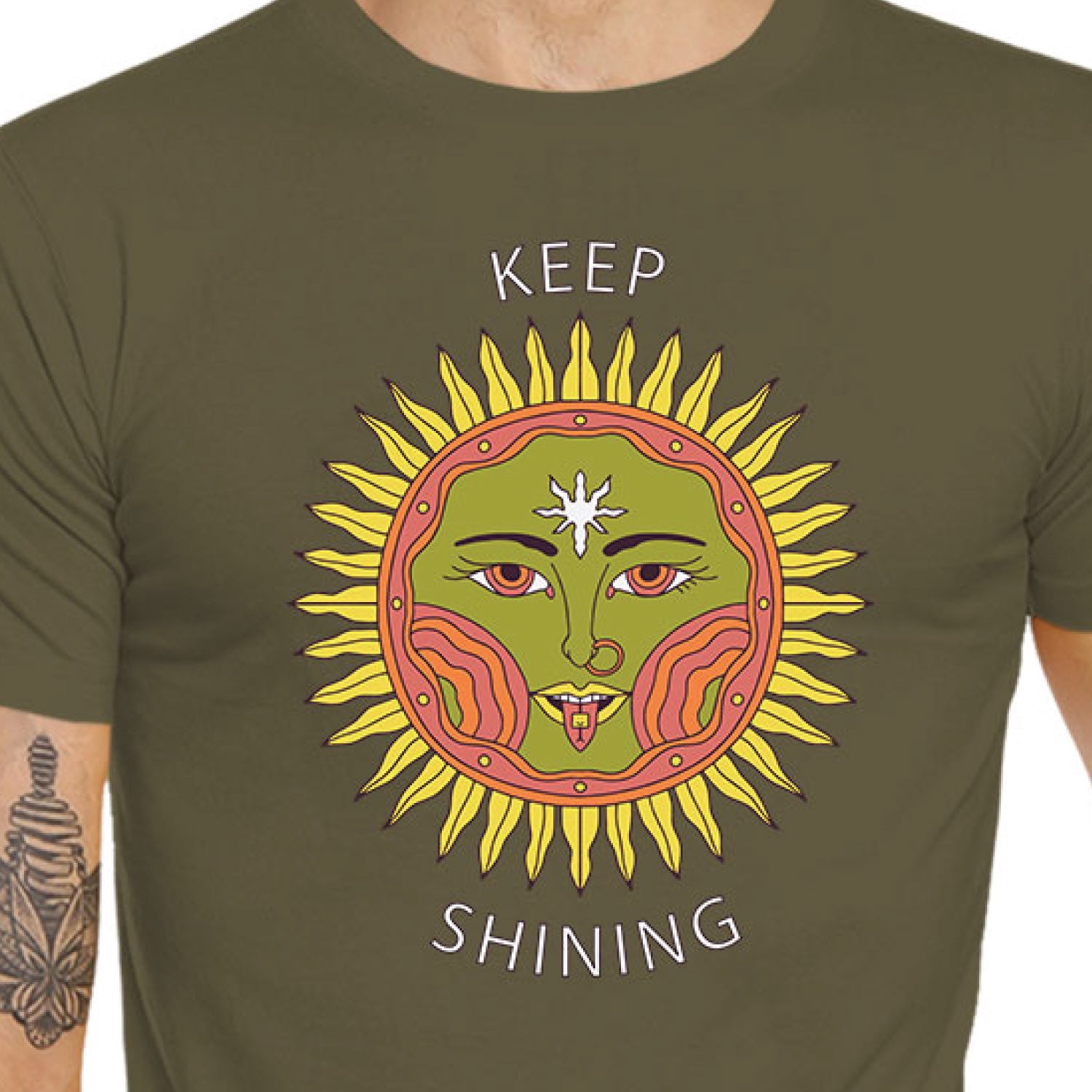 Keep Shining Tantra Original Since 1997 – Unisex Cotton Tee Everyday Wear – Shipping Globally!