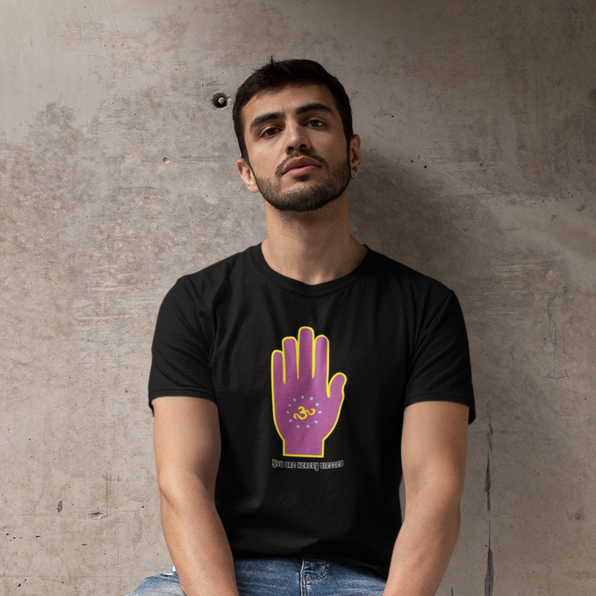 Hereby Blessed Men's Cotton T-Shirt Regular Fit Casual Wear Original Since 1997 Shipping Globally