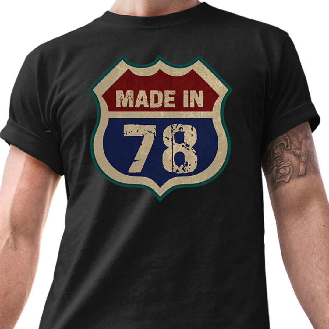 Made in 1978-2003 Tees Tantra Original Since 1997 Unisex Cotton Tee for Everyday Wear Shipping Worldwide