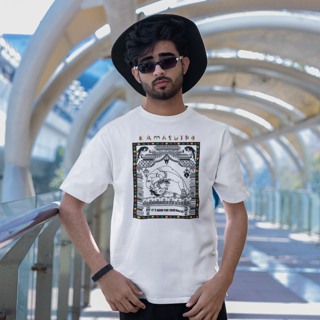 Kamasutra 100% Cotton Men's T-Shirt Everyday Casual Wear Shipping Globally