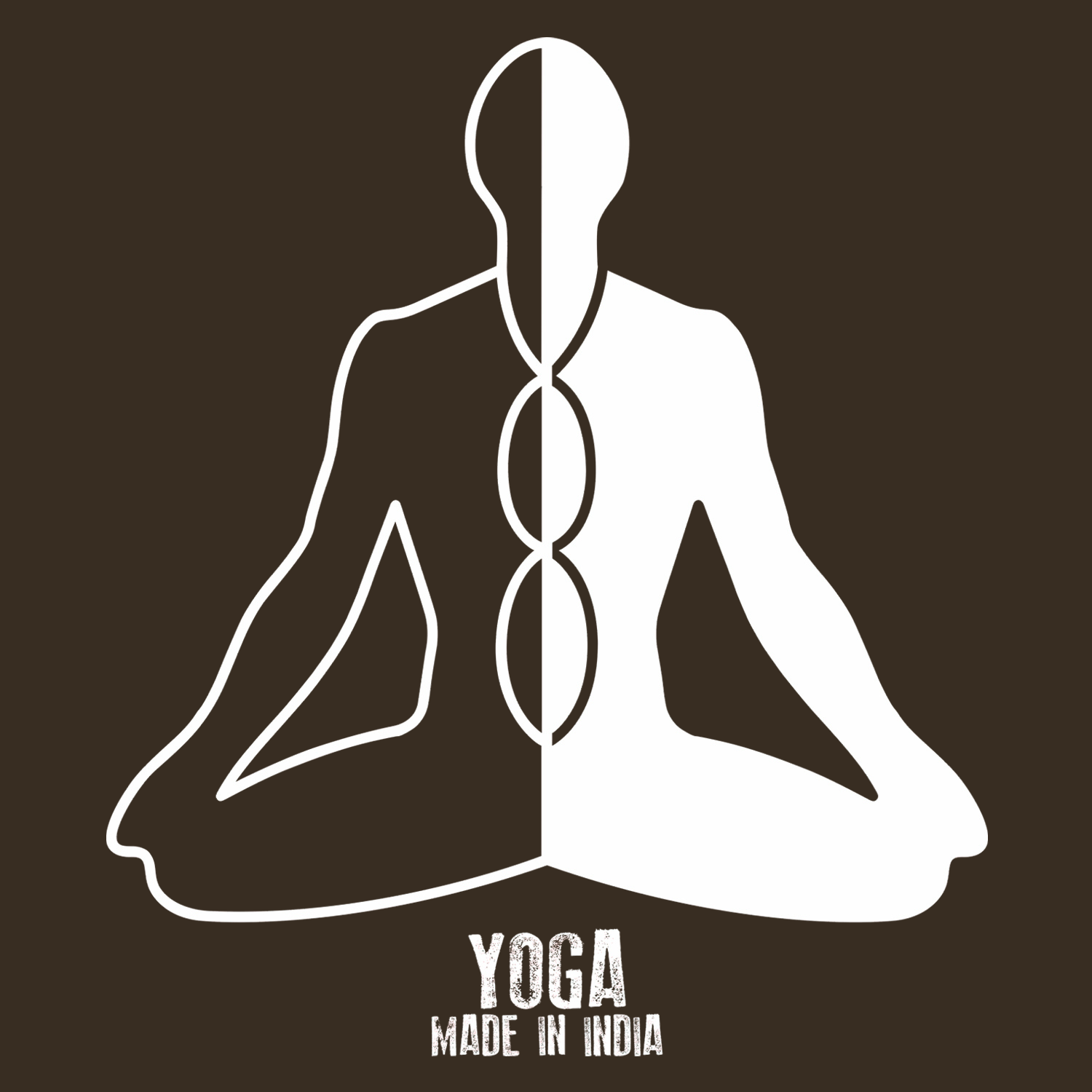 Yoga Oversized Back Print Cotton Men's T-Shirt Casual Wear Tantra Original Since 1997