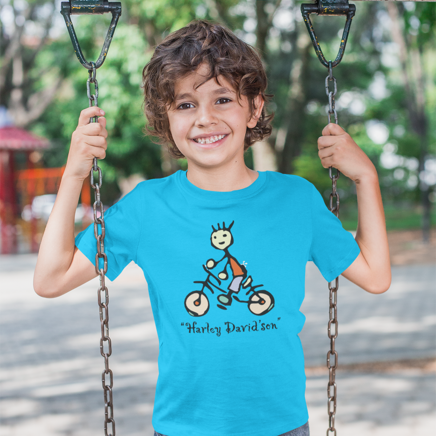 Harley David's Son Kids Cotton T-Shirt Regular Fit Casual Wear Original Since 1997 Shipping Globally