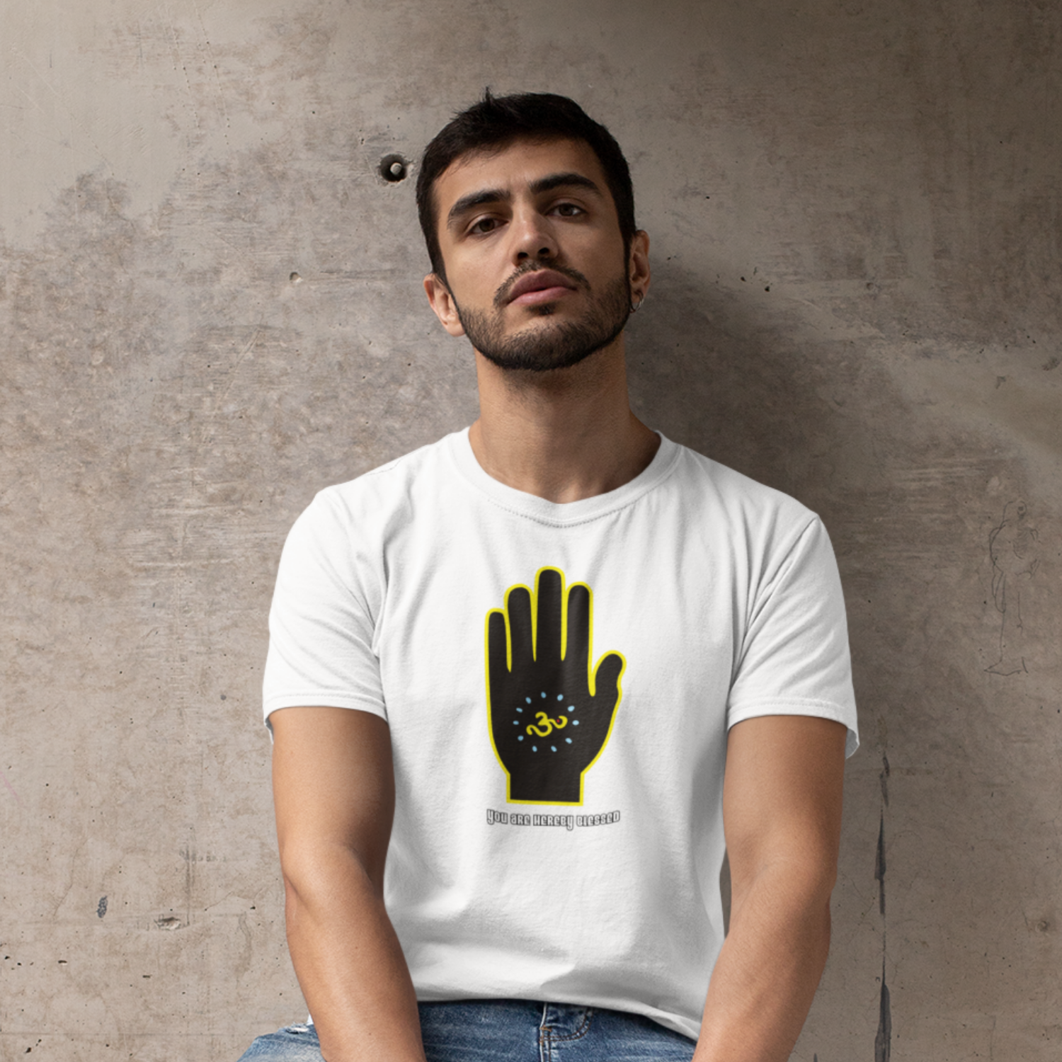Hereby Blessed Men's Cotton T-Shirt Regular Fit Casual Wear Original Since 1997 Shipping Globally