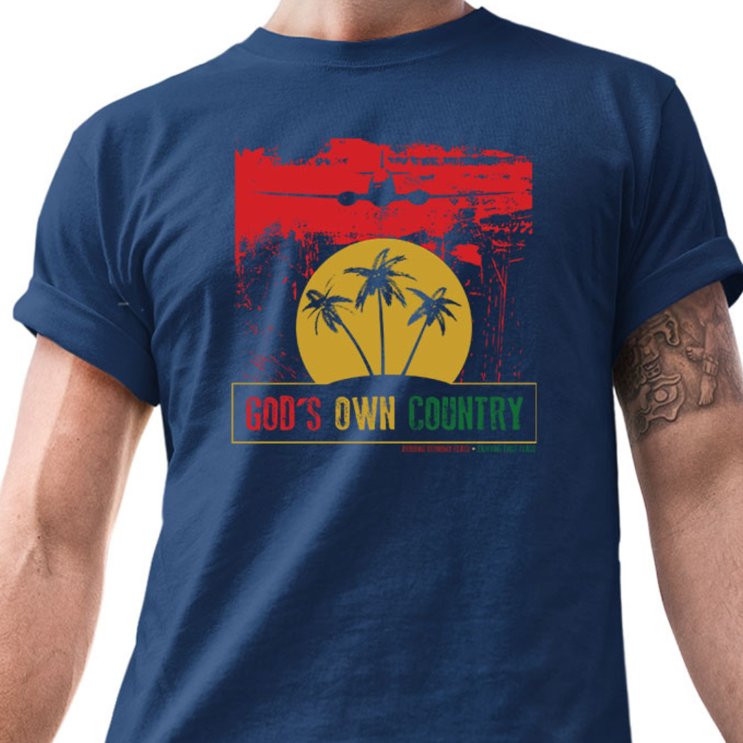 Tantra Gods Own Country Graphic Cotton Unisex T Shirt Travel Nature Print Casual Wear Original Since 1997