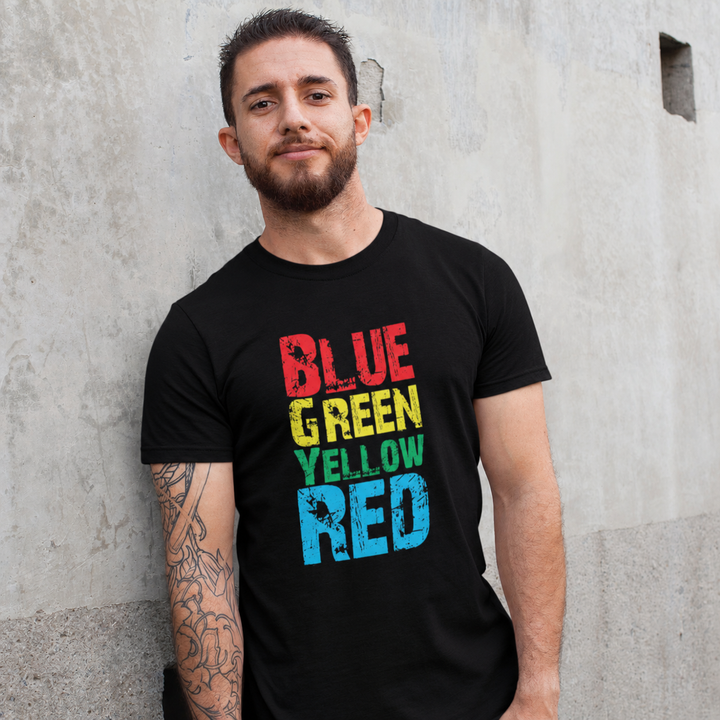 "Blue Green" Graphic Printed T-Shirt | Tantra T-Shirts
