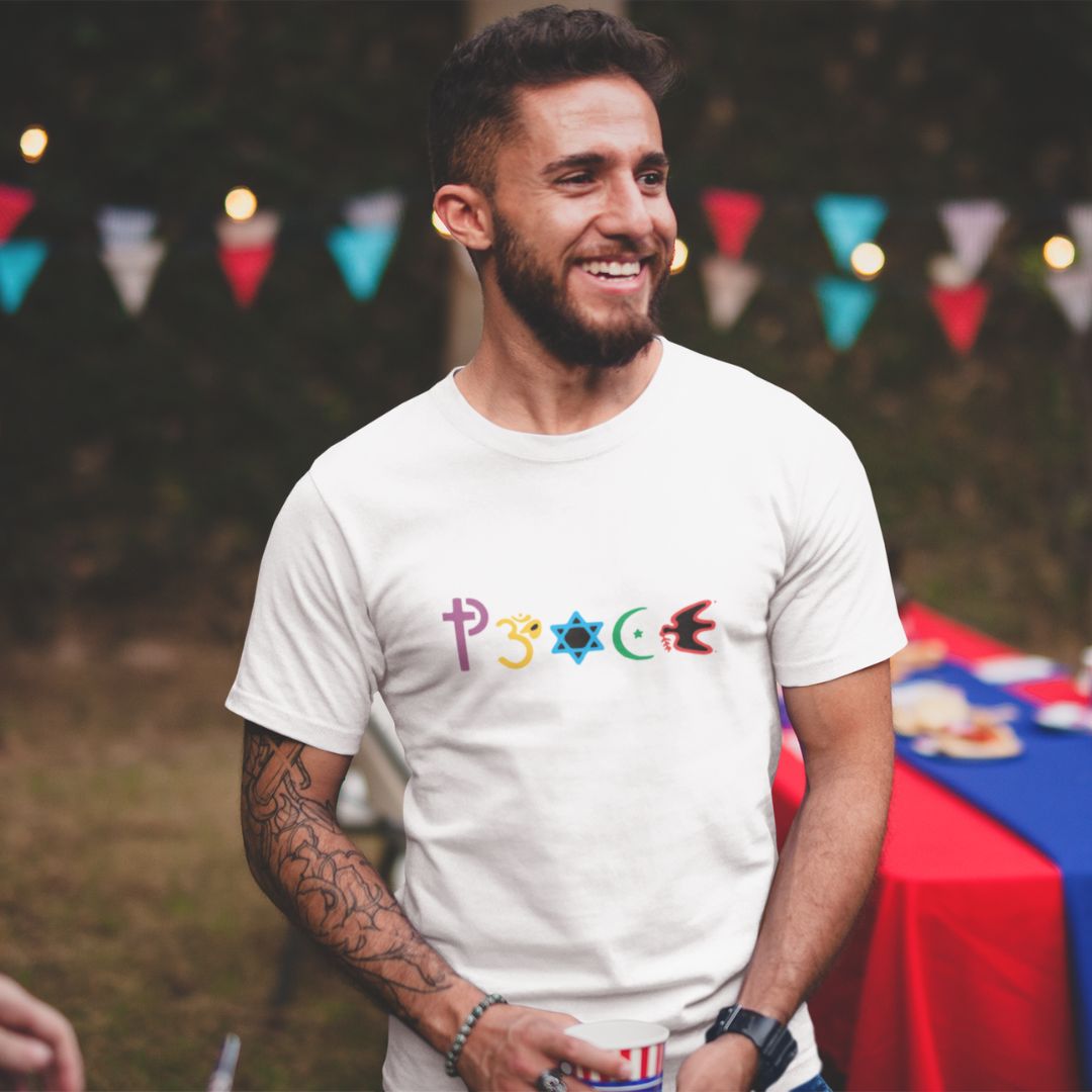 Secular Peace – Tantra Original Since 1997 – Unisex Cotton Tee Everyday Wear – Shipping Globally!