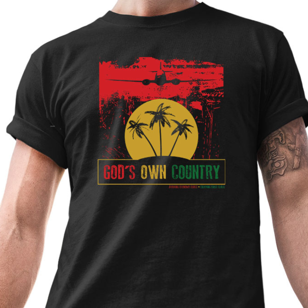 Tantra Gods Own Country Graphic Cotton Unisex T Shirt Travel Nature Print Casual Wear Original Since 1997