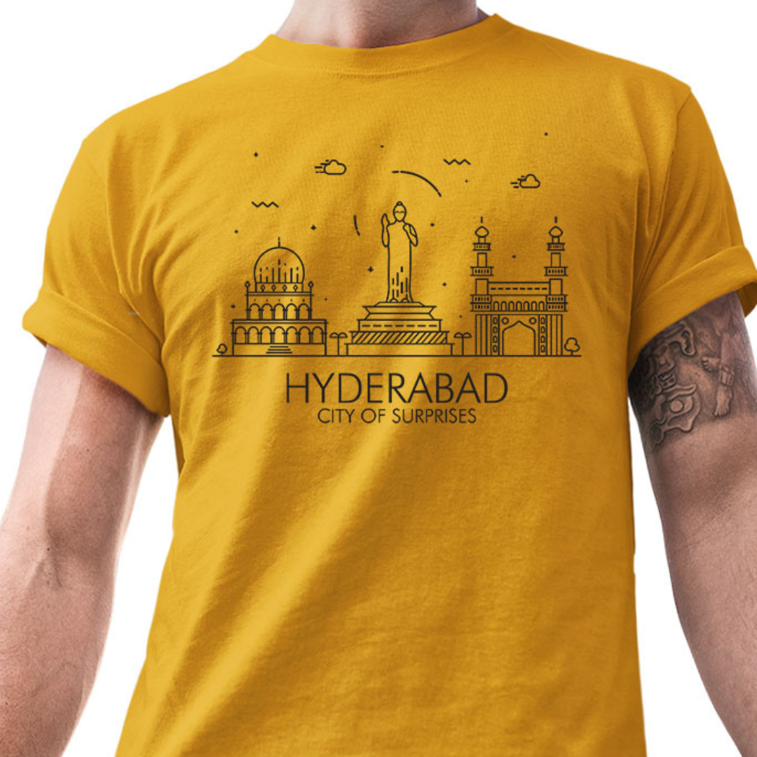 Tantra Hyderabad Surprise Cotton Unisex T-Shirt Everyday Casual Wear Original Since 1997