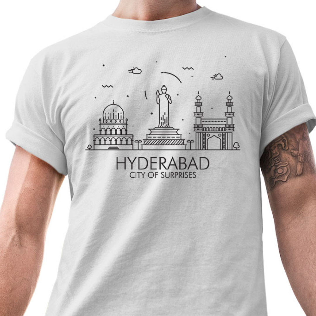 Tantra Hyderabad Surprise Cotton Unisex T-Shirt Everyday Casual Wear Original Since 1997