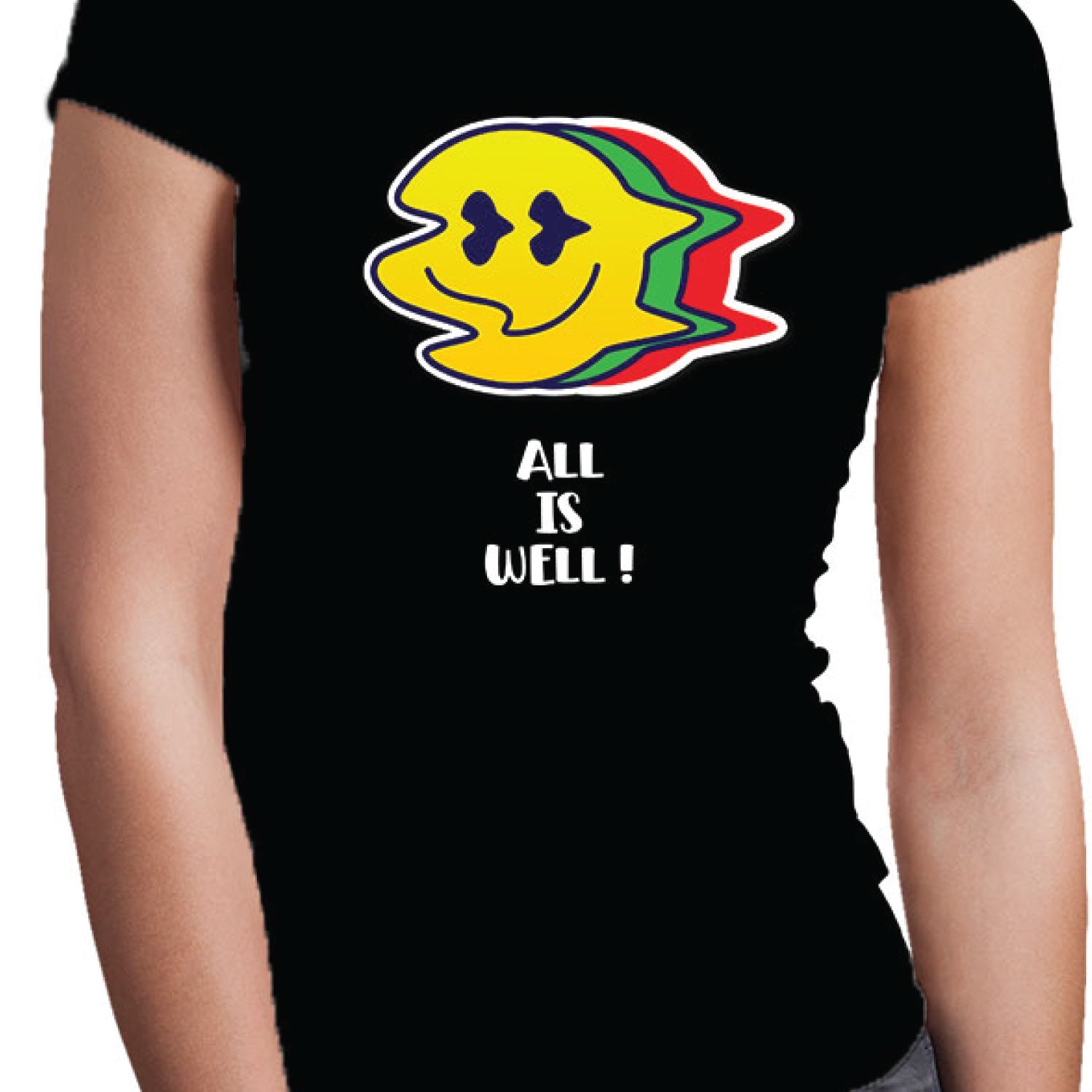 All Is Well Women’s Cotton Tee – Tantra Original Since 1997 –  Everyday Wear – Shipping Globally!