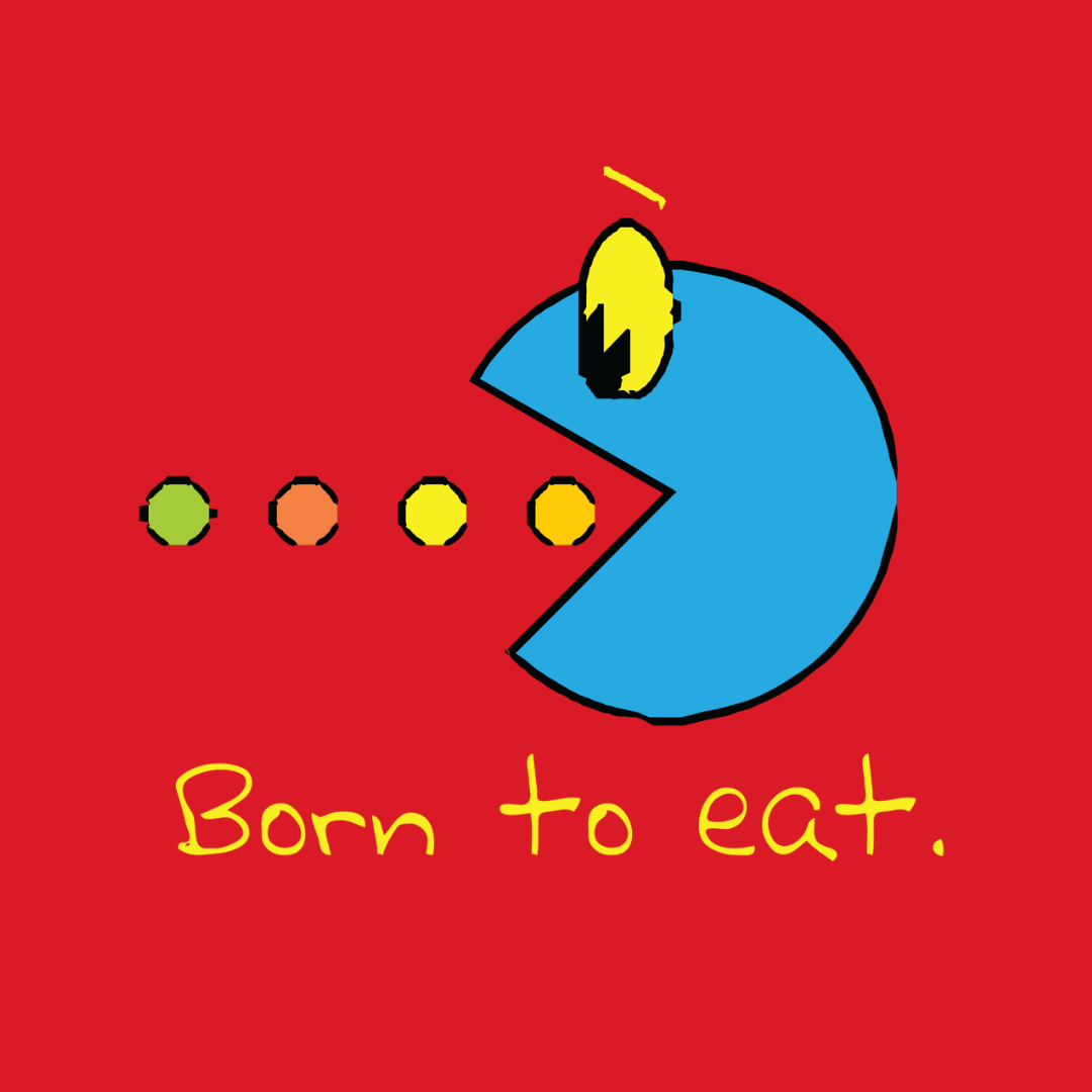 Born To Eat Kids Tee – Tantra Original Since 1997 – Cotton Tee Everyday Wear – Shipping Globally!