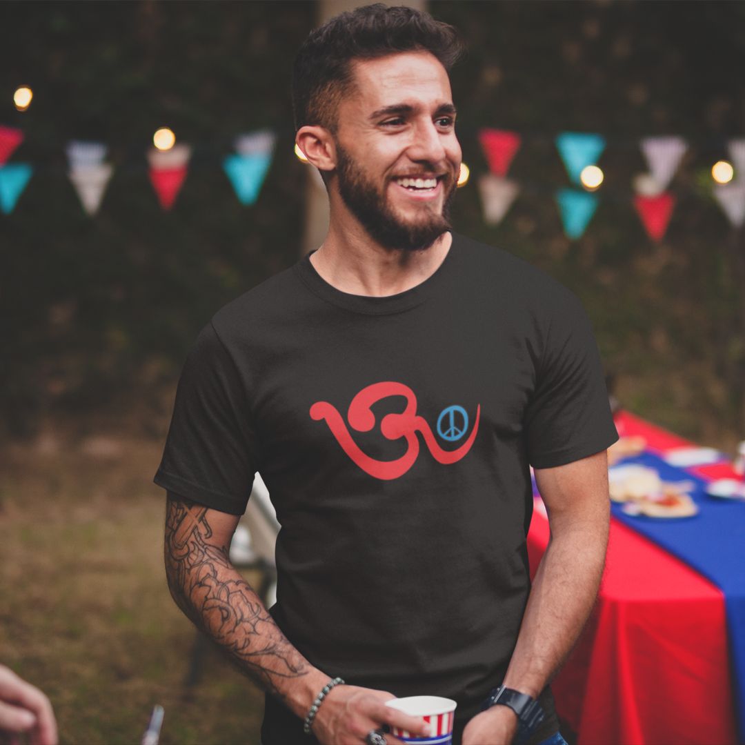 Om Peace – Tantra Original Since 1997 – Unisex Cotton Tee Everyday Wear – Shipping Globally!