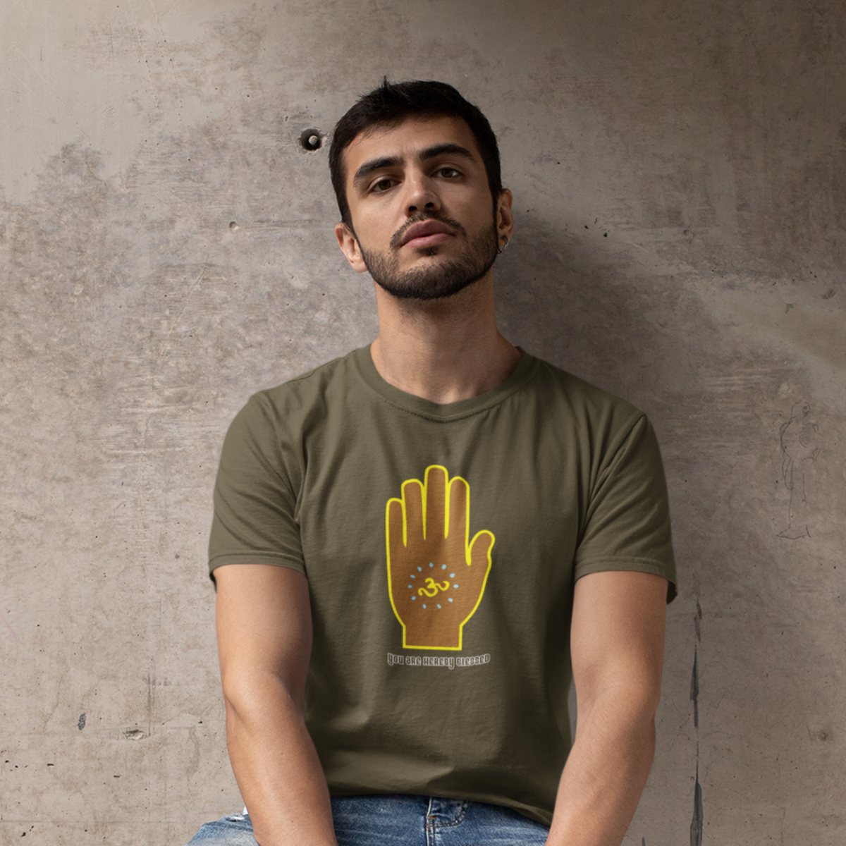 Hereby Blessed Men's Cotton T-Shirt Regular Fit Casual Wear Original Since 1997 Shipping Globally