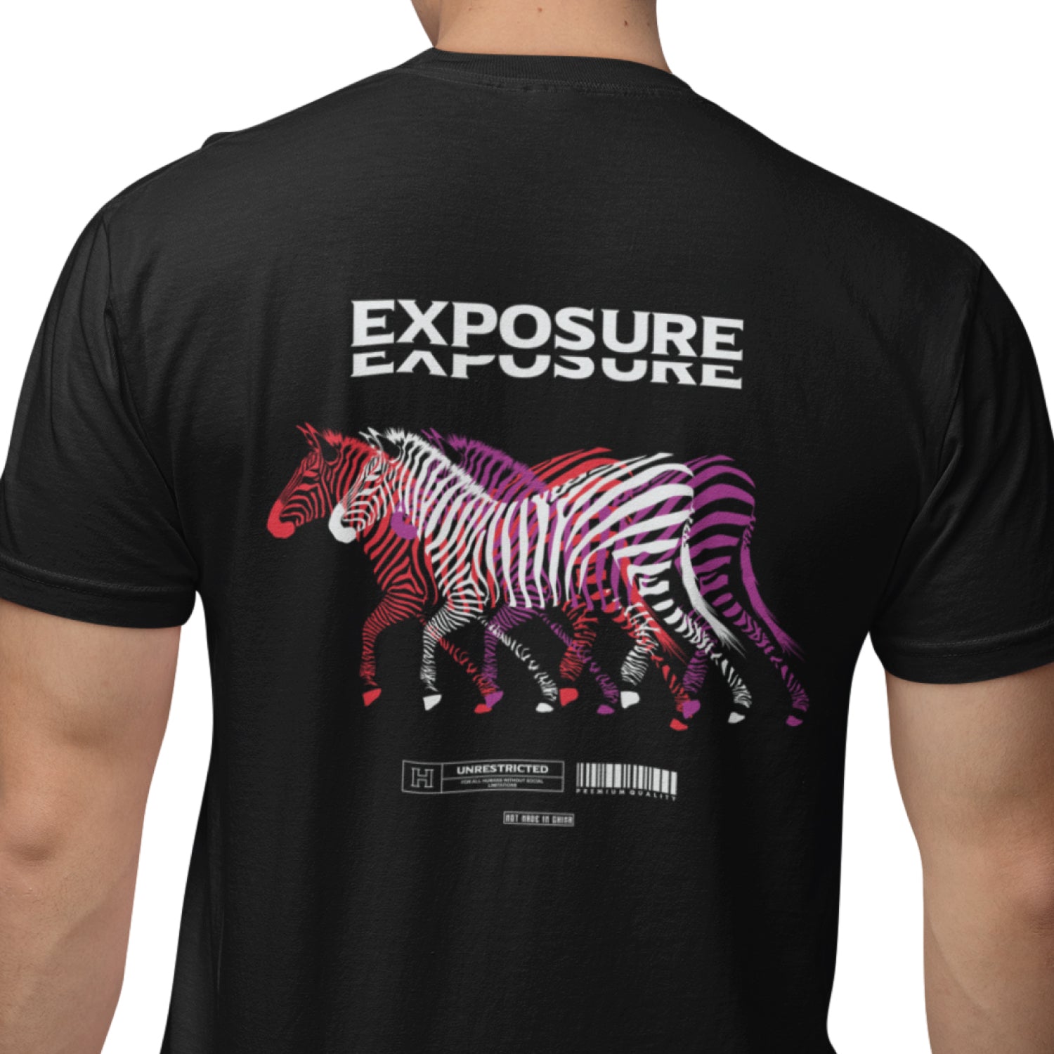 Exposure Beast Mode Greek God Front & Back Graphic Polycotton Unisex T-Shirt Everyday Casual Wear
