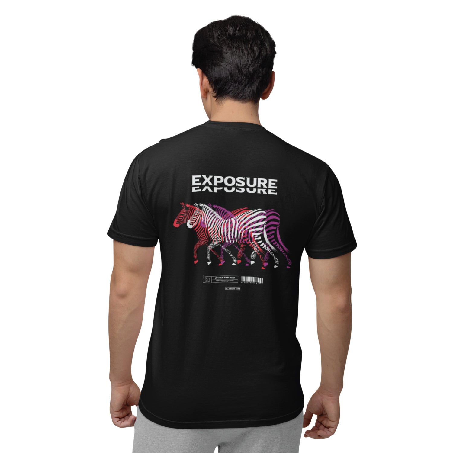 Exposure Beast Mode Greek God Front & Back Graphic Polycotton Unisex T-Shirt Everyday Casual Wear