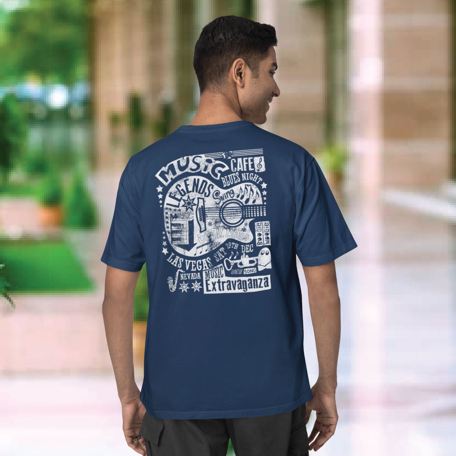 Musica Men's Back Graphic Print Cotton T-Shirt Everyday Comfort Wear Original Since 1997 Shipping Globally