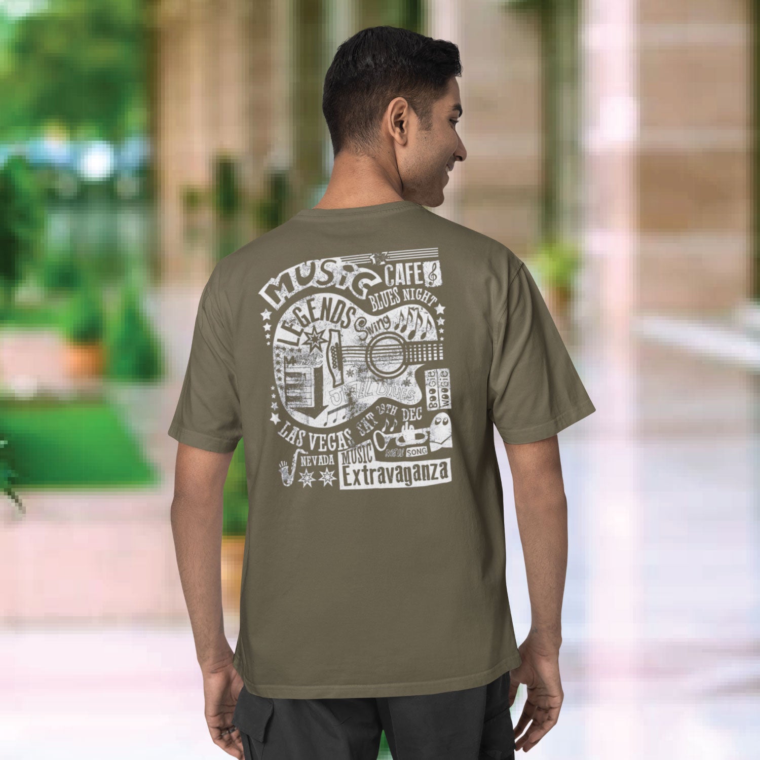 Musica Men's Back Graphic Print Cotton T-Shirt Everyday Comfort Wear Original Since 1997 Shipping Globally