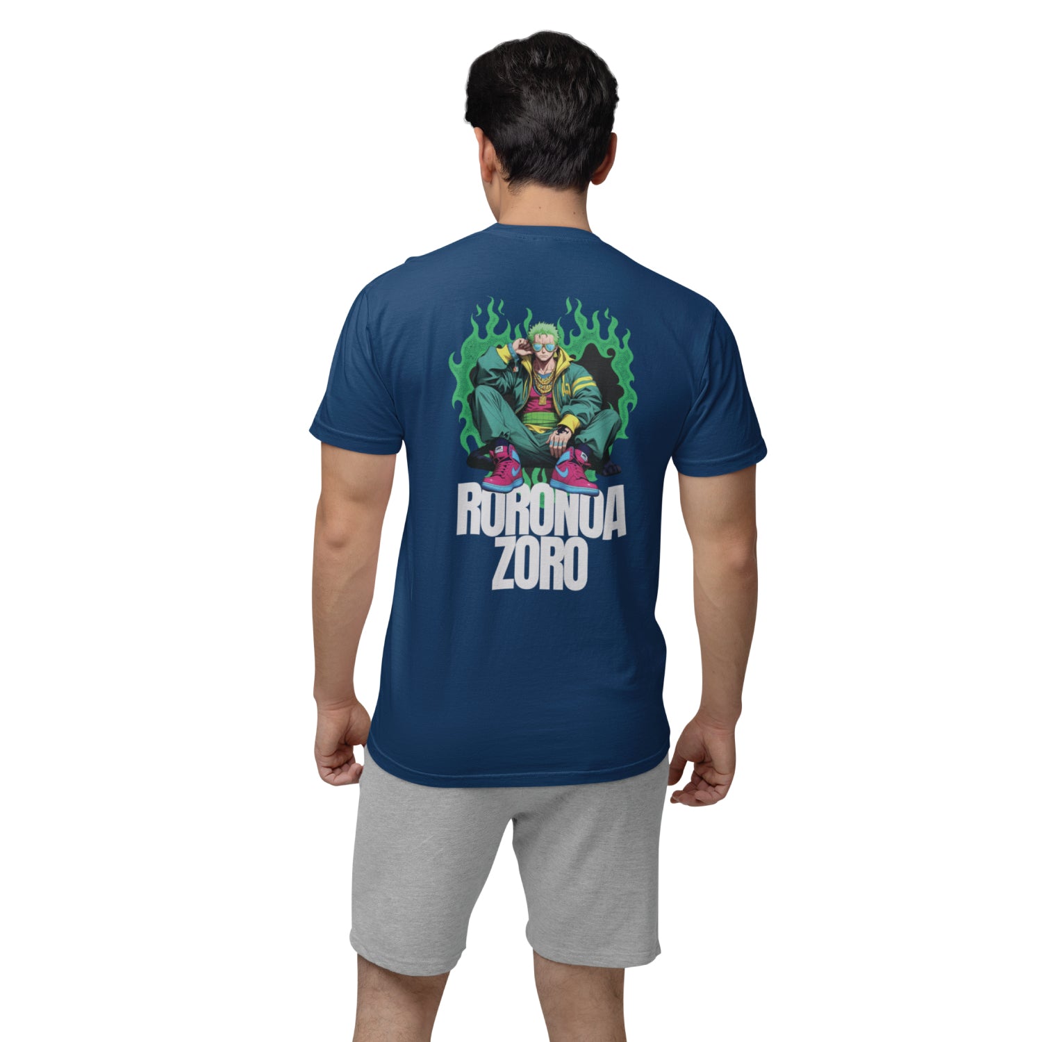 Ponks U.K. Precious Roronoa Front & Back Graphic Polycotton Unisex T-Shirt Everyday Casual Wear