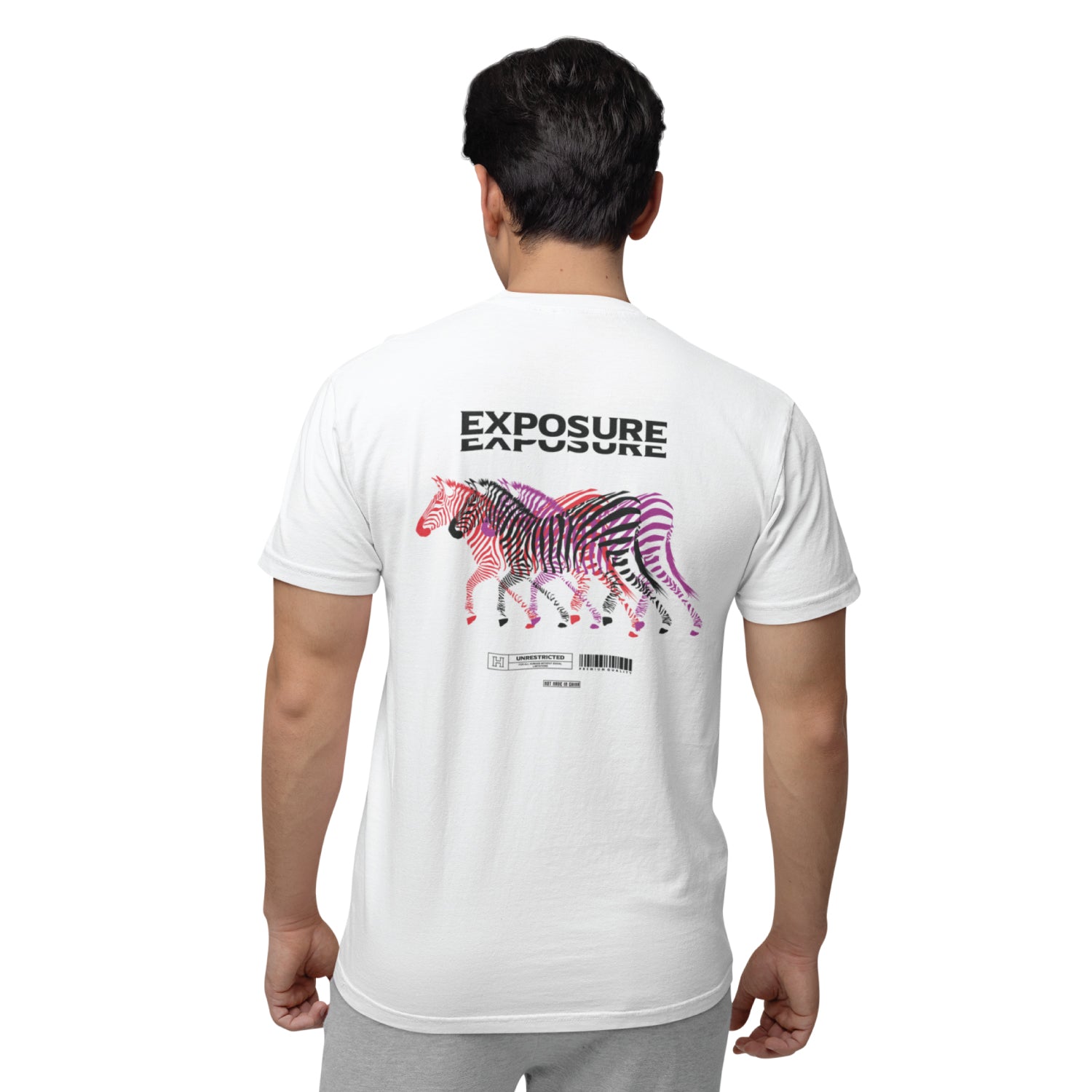 Exposure Beast Mode Greek God Front & Back Graphic Polycotton Unisex T-Shirt Everyday Casual Wear