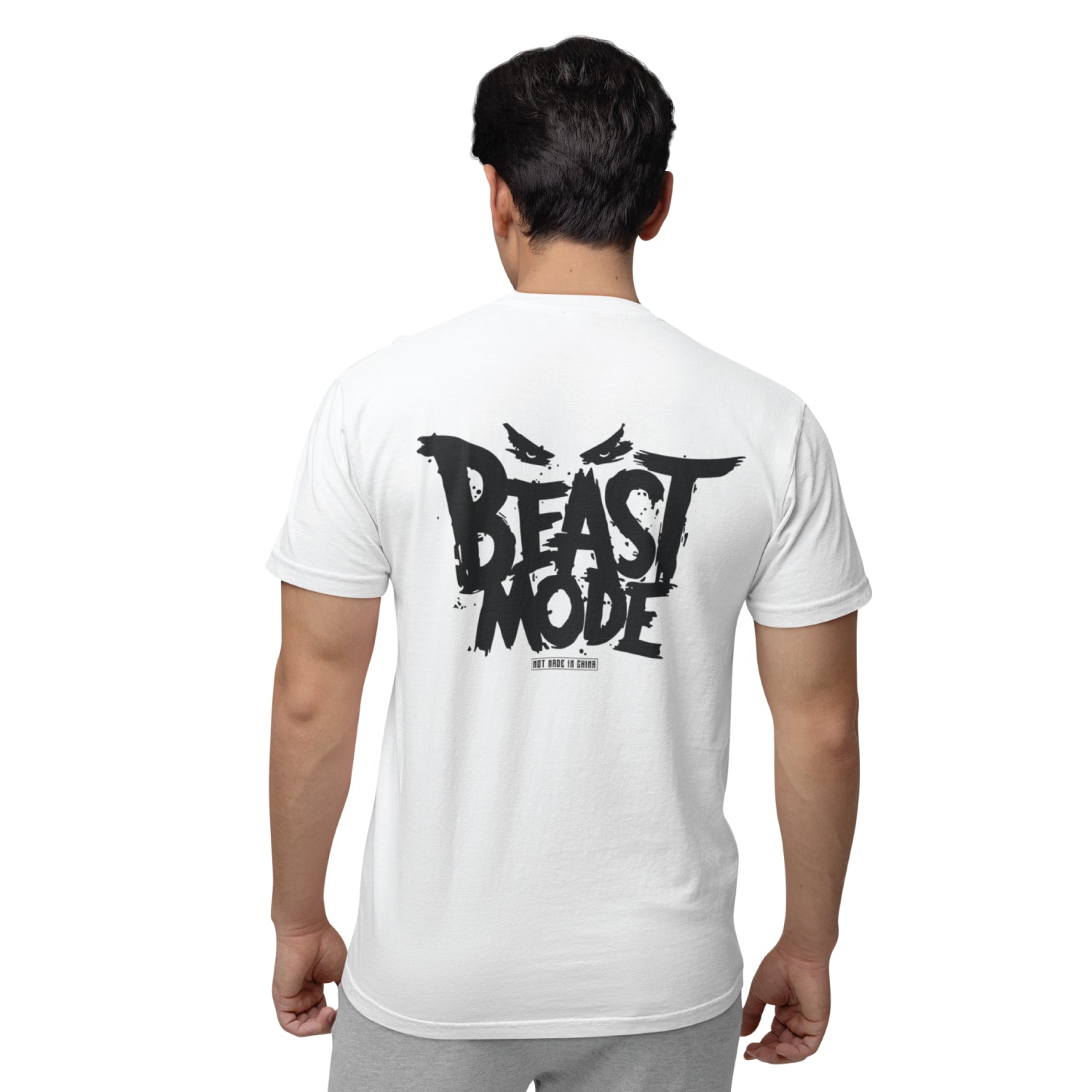 Exposure Beast Mode Greek God Front & Back Graphic Polycotton Unisex T-Shirt Everyday Casual Wear
