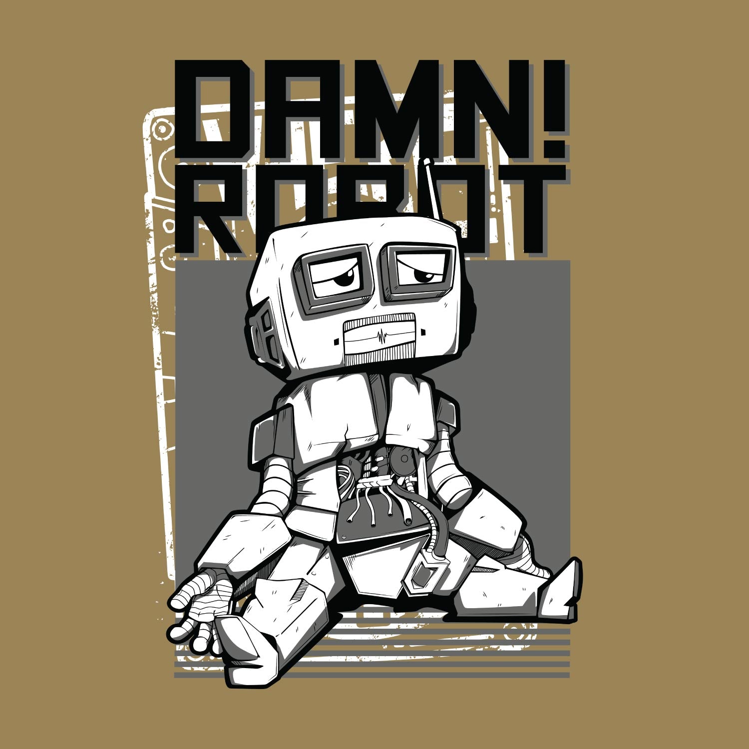 Damn! Oversize Back Print – Tantra Original Brand Since 1997 – Unisex Cotton Tee Everyday Wear - Shipping Globally!