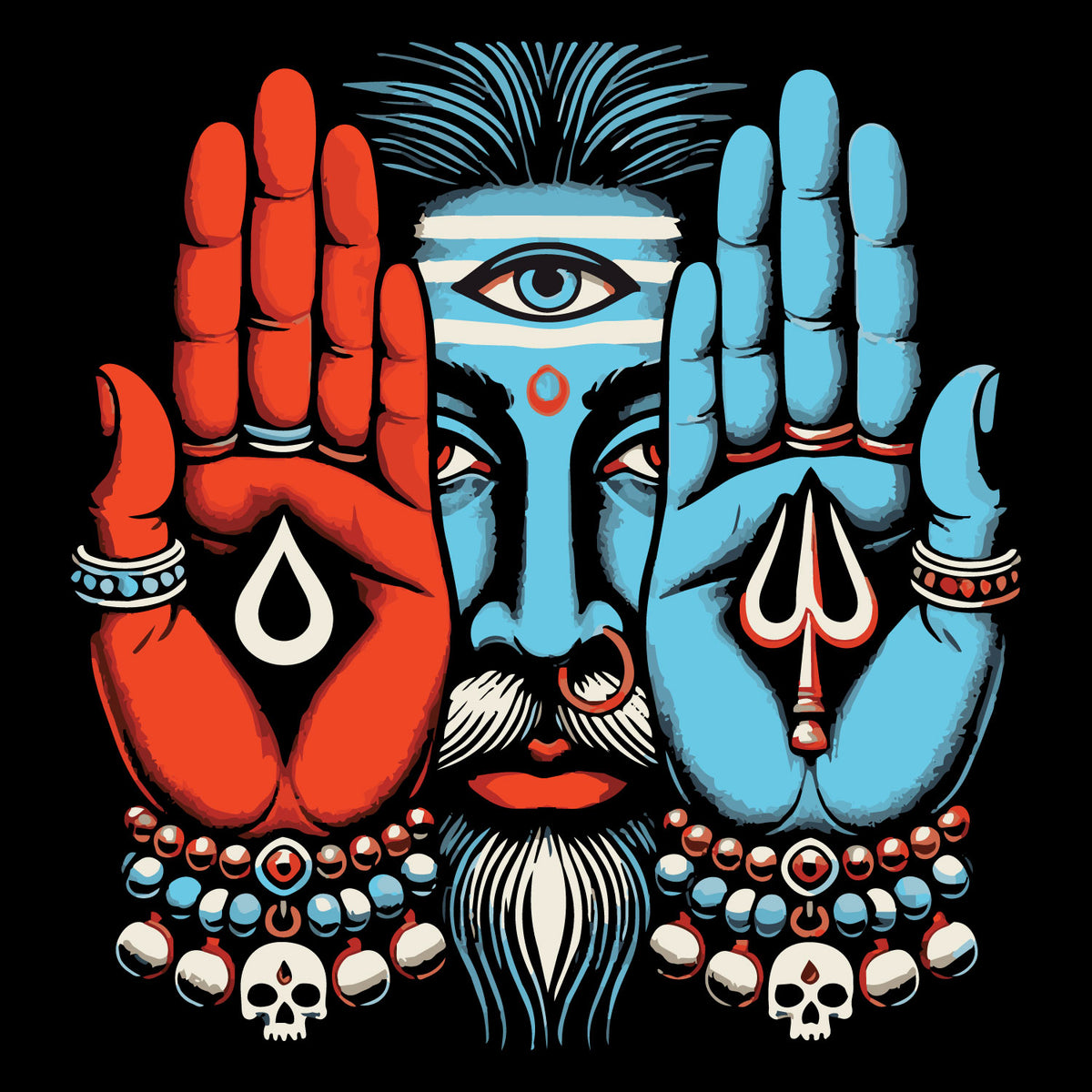 "Shiv Shakti" Graphic Printed T-Shirt | Tantra T-Shirts