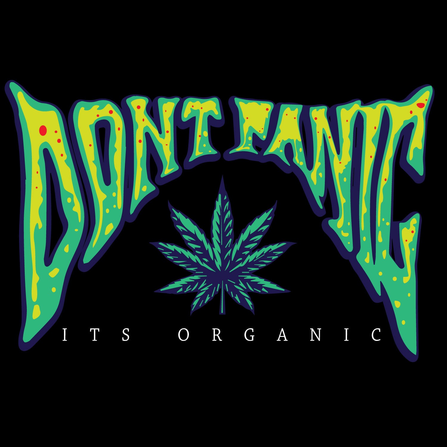 Tantra Don't Panic Cotton Unisex T-Shirt Everyday Casual Wear Original Since 1997 Shipping Globally