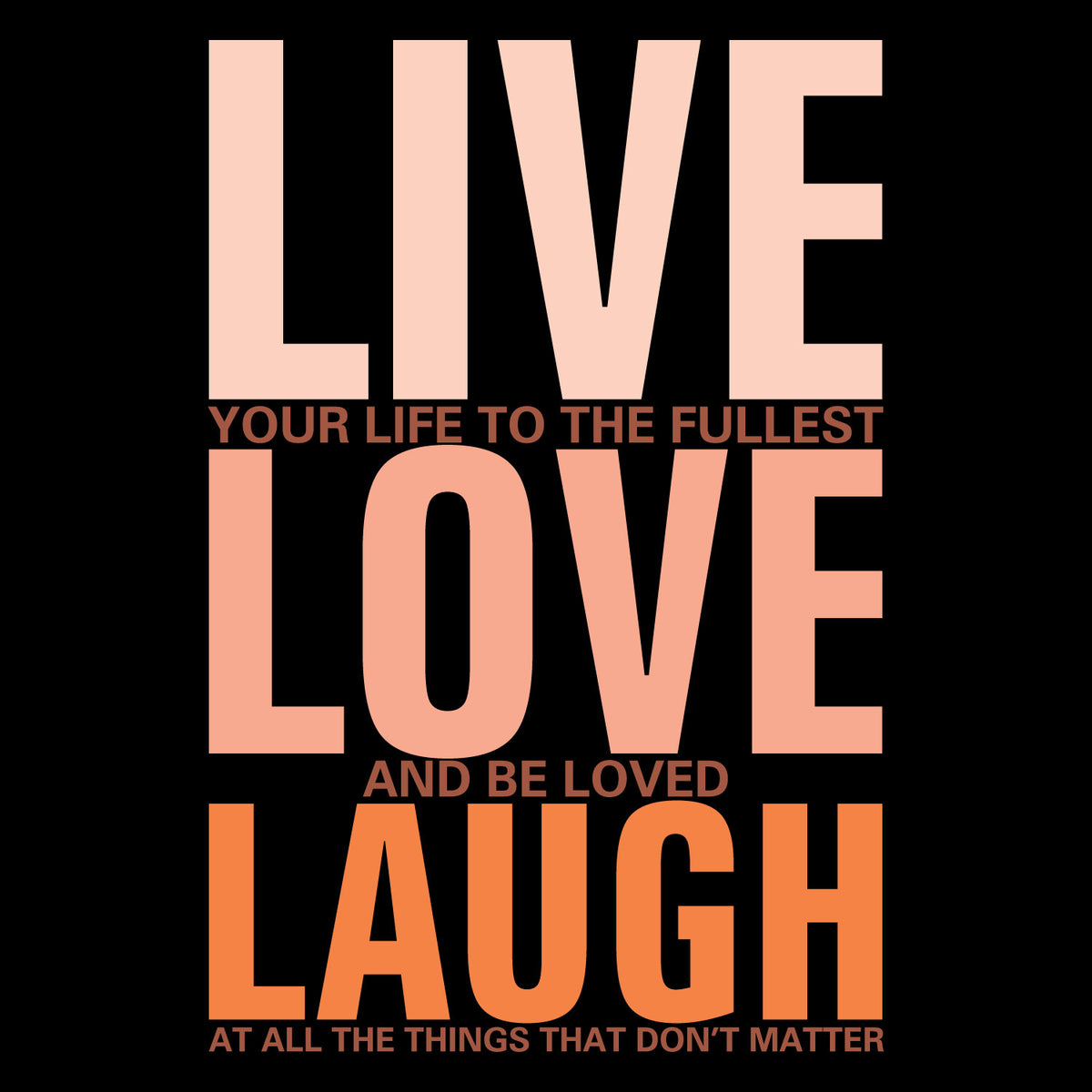 "Live Love" Graphic Printed T-Shirt | Tantra T-Shirts