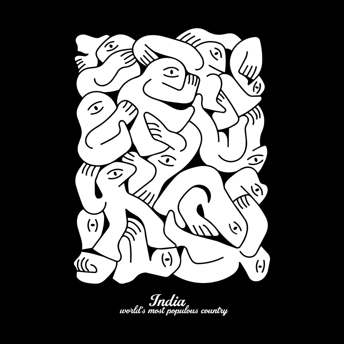 "Populous" Graphic Printed T-Shirt | Tantra T-Shirts