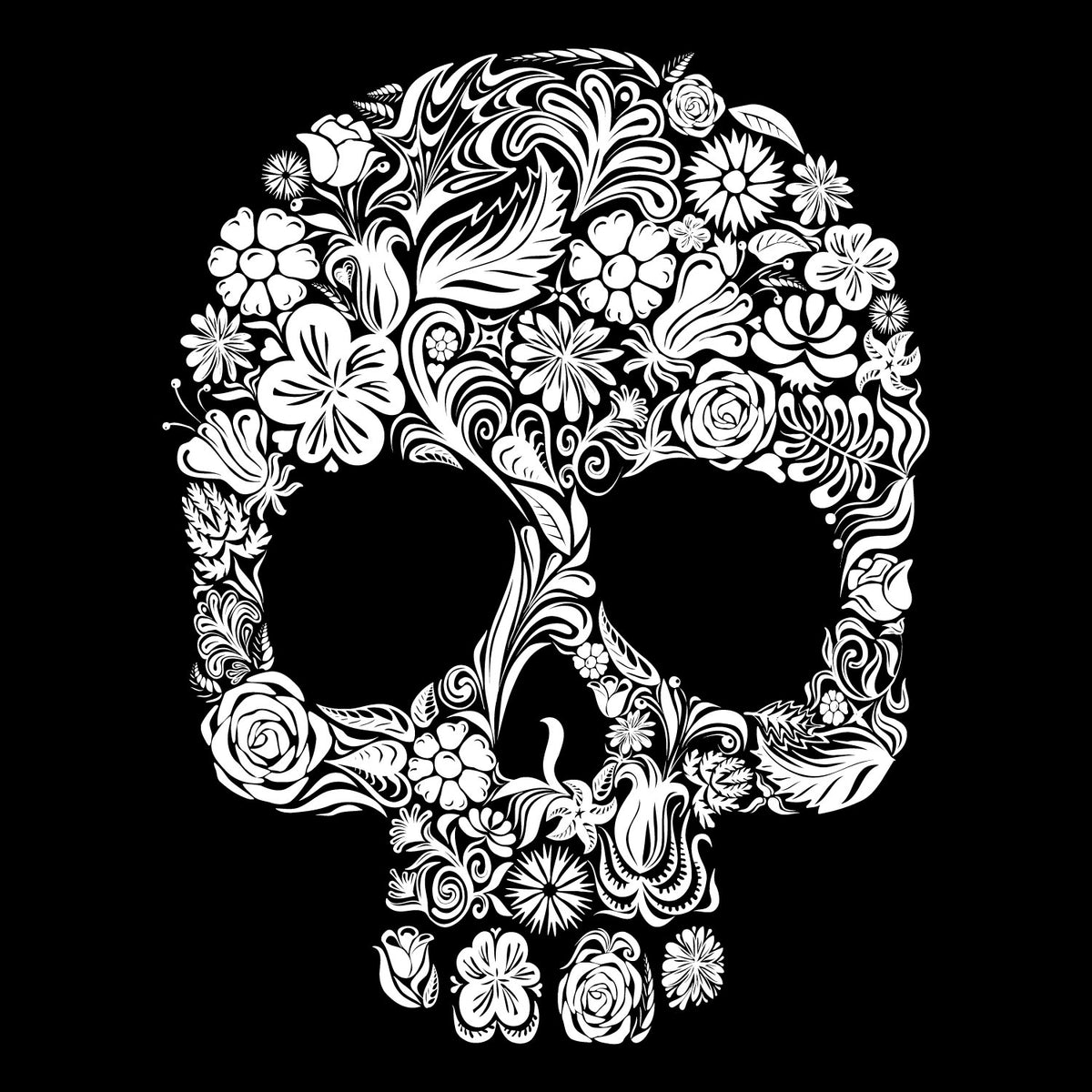 Groovy Skull Graphic Printed T-Shirt | Tantra T-Shirts