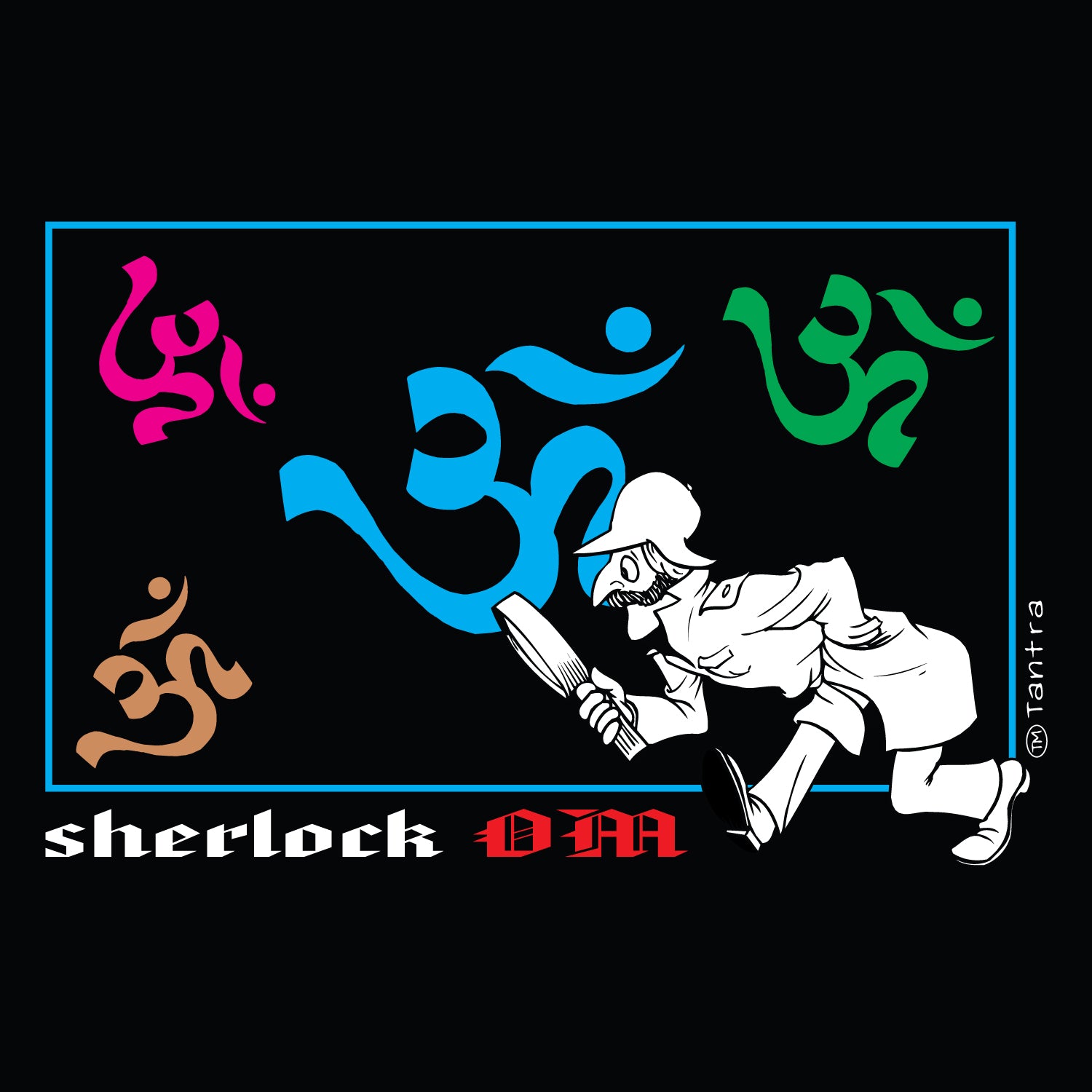 Sherlock Om 100% Cotton Men's T-Shirt Everyday Casual Wear Shipping Globally