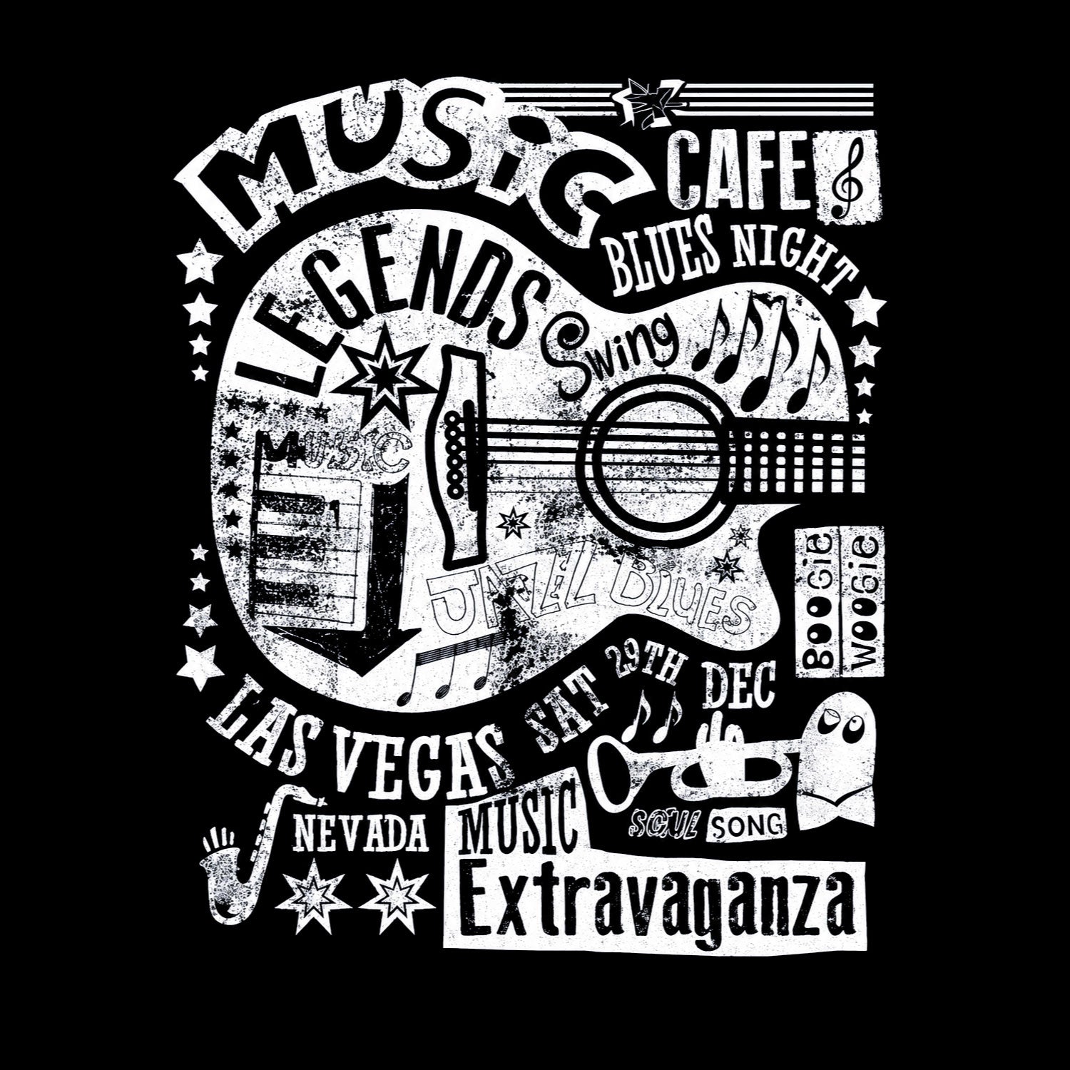 Musica Men's Back Graphic Print Cotton T-Shirt Everyday Comfort Wear Original Since 1997 Shipping Globally