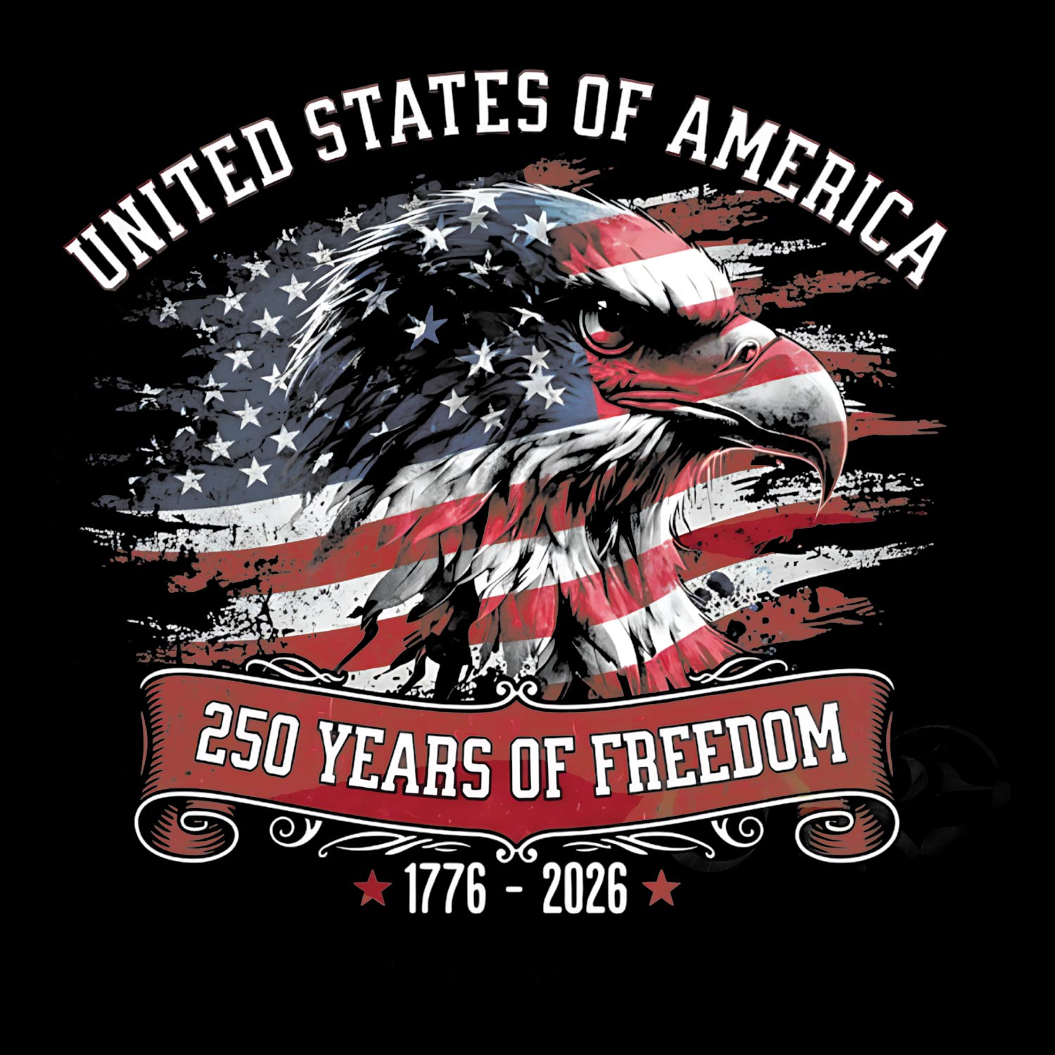 Tantra 250 Years Strong 1776-2026 Cotton Unisex T-Shirt Black Round Neck Everyday Casual Wear Original Since 1997 Shipping Globally