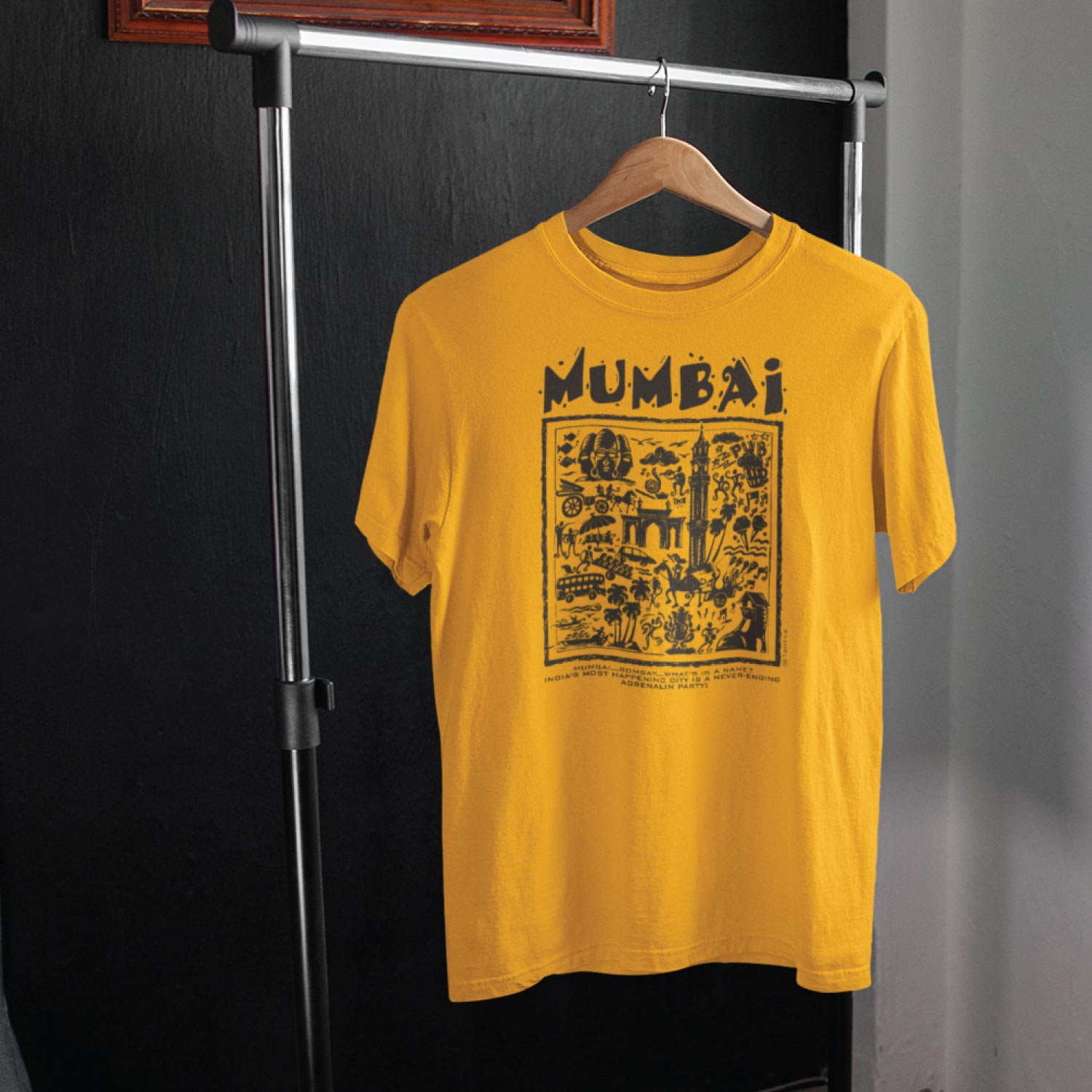 Bombay Mumbai – Tantra Original Brand Since 1997 – Unisex Cotton Tee Everyday Wear - Shipping Globally!