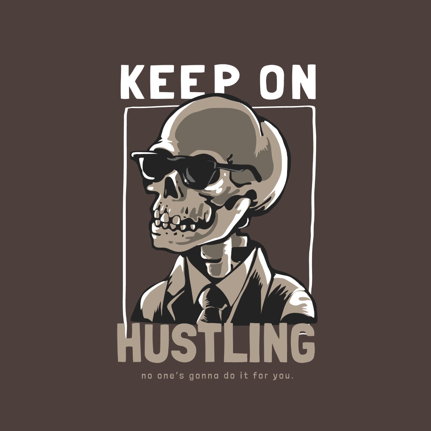 Hustling Oversize Back Print – Tantra Original Brand Since 1997 – Unisex Cotton Tee Everyday Wear - Shipping Globally!