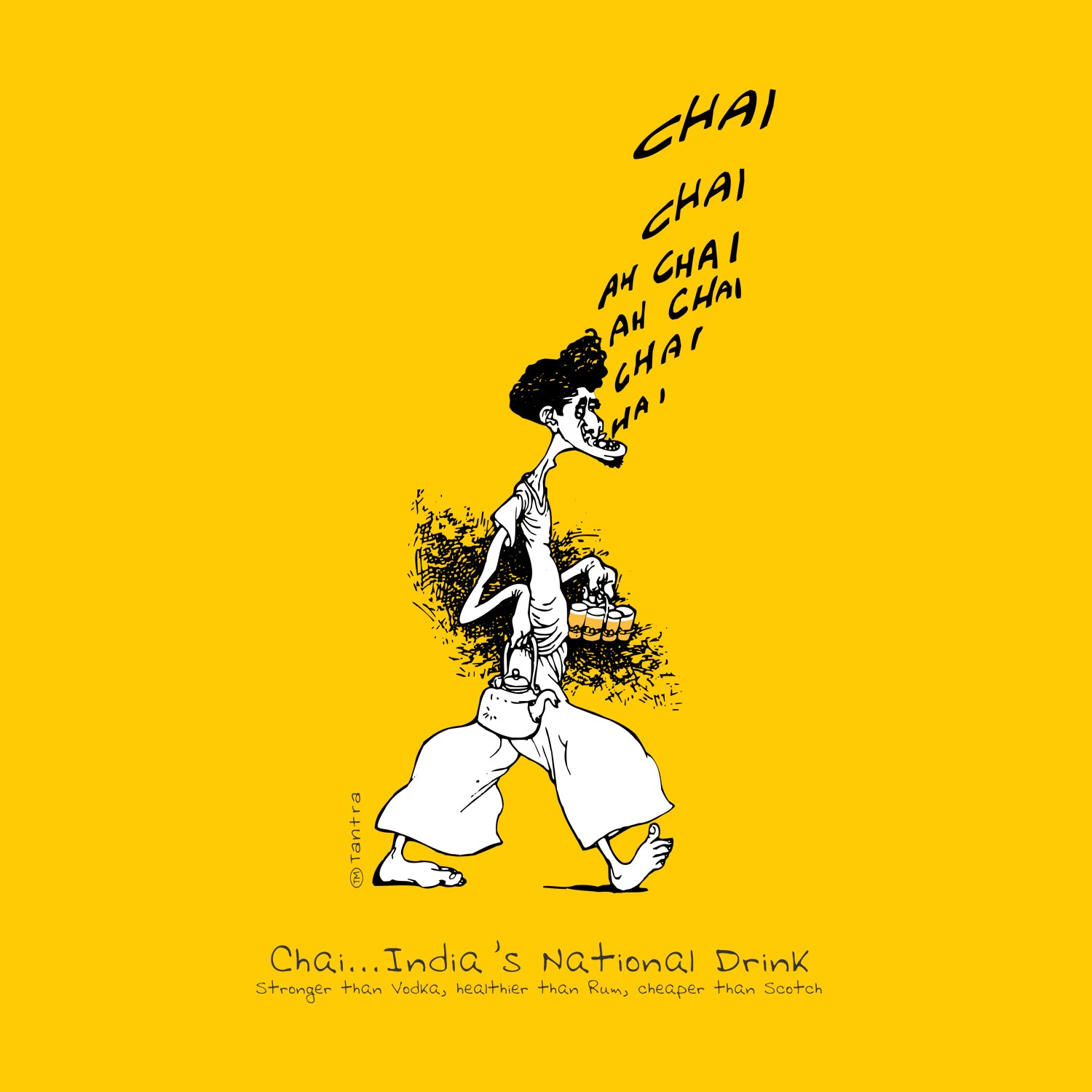 Chai Chai – Tantra Original Brand Since 1997 – Unisex Cotton Tee Everyday Wear - Shipping Globally!