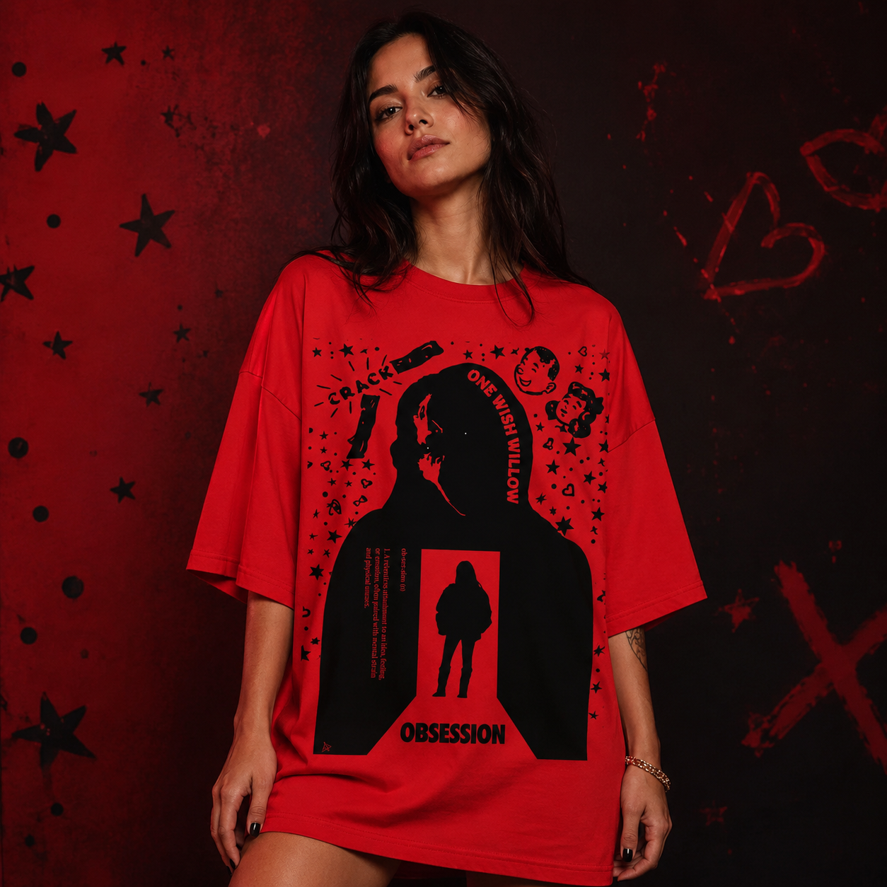 Obsession - Phantom - Women's Oversized T-Shirt - Shipping Globally!