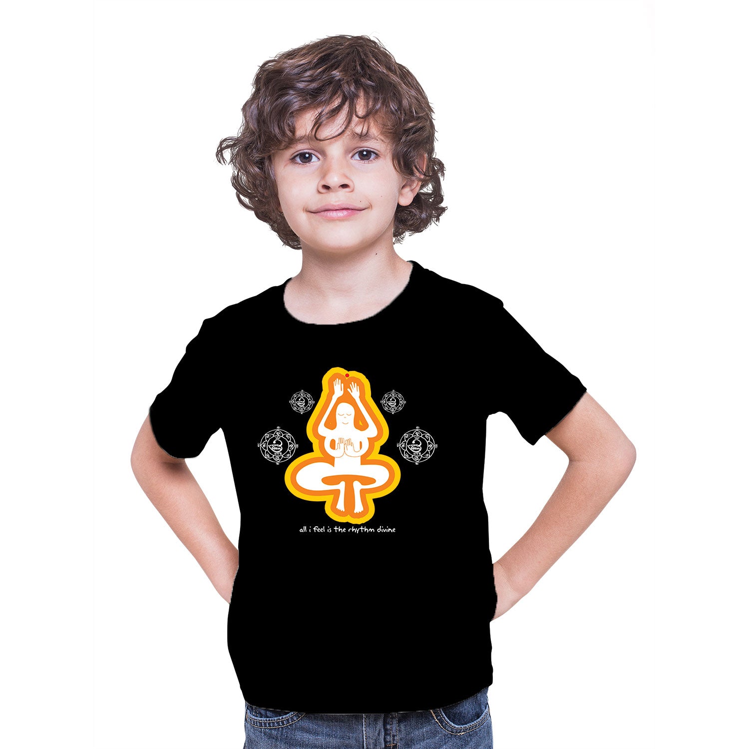 Tantra Rhythm Divine Kids Cotton T-Shirt Everyday Casual Wear Original Since 1997 Shipping Globally