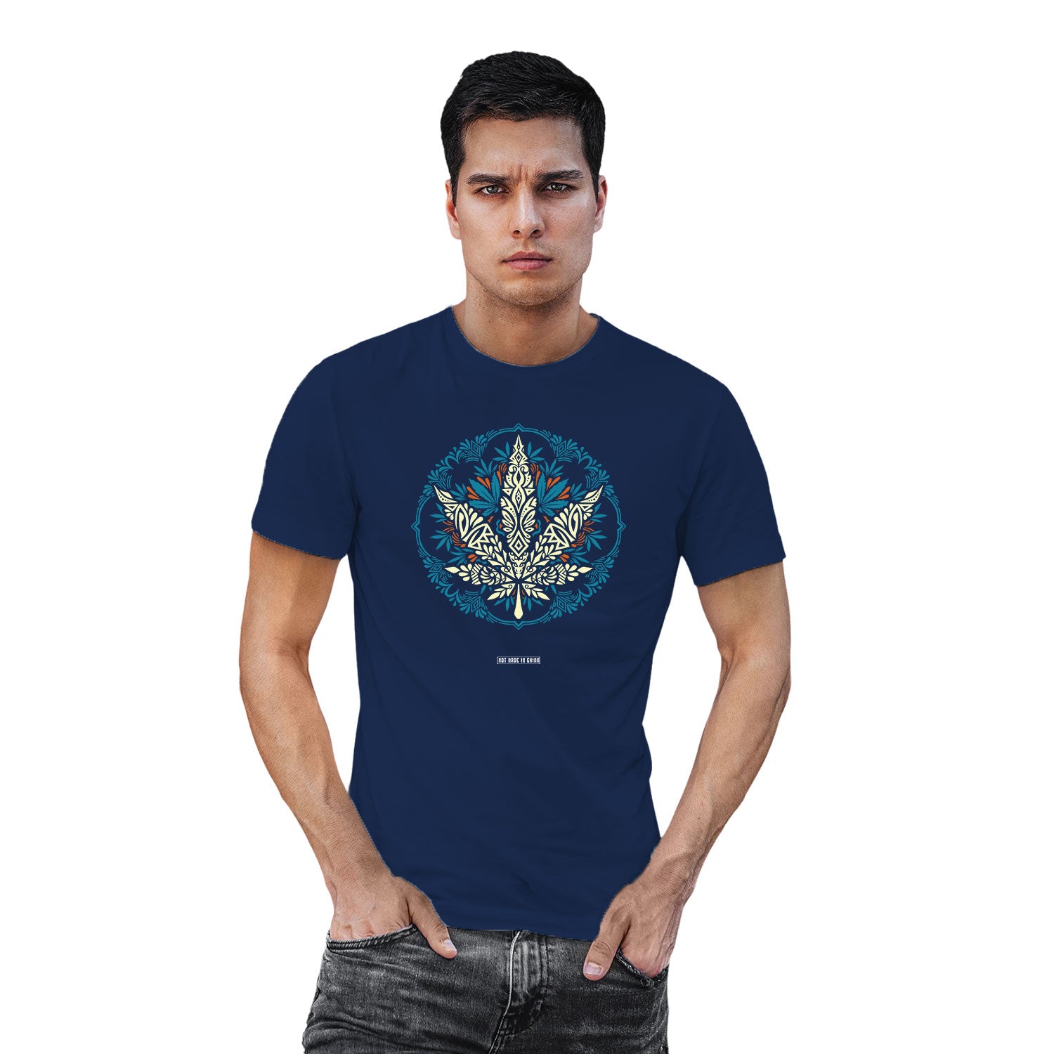 Tantra Mandala W Front & Back Graphic Cotton Unisex T-Shirt Everyday Casual Wear Original Since 1997