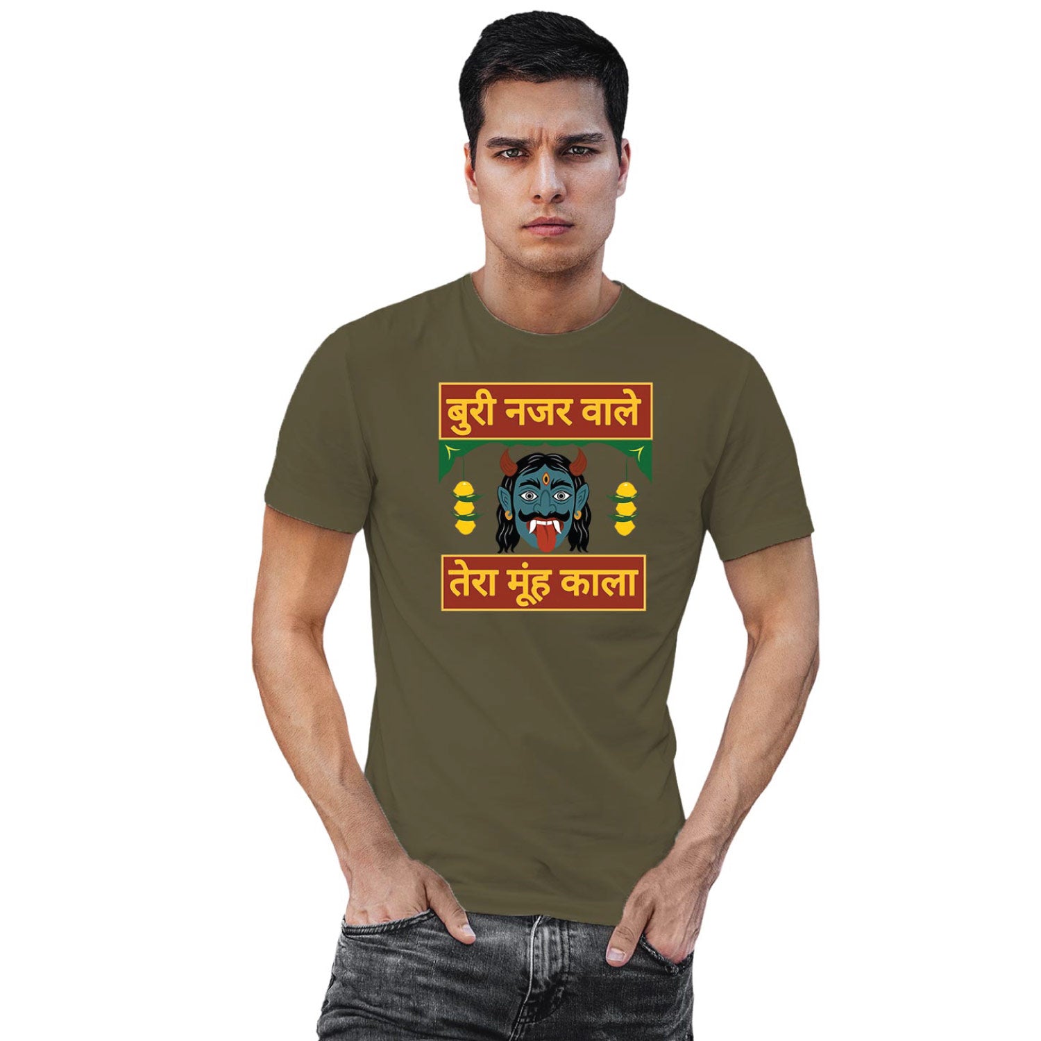 Buri Nazar Wale – Tantra Original Brand Since 1997 – Unisex Cotton Tee Everyday Wear - Shipping Globally!
