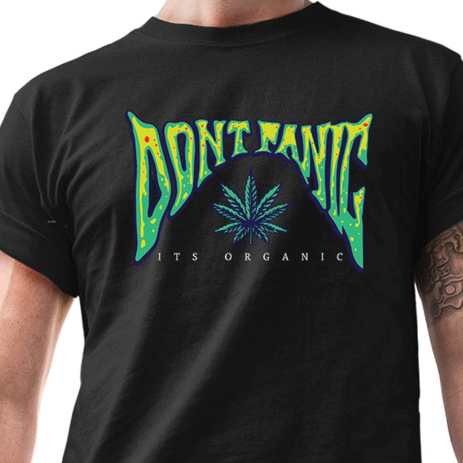 Tantra Don't Panic Cotton Unisex T-Shirt Everyday Casual Wear Original Since 1997 Shipping Globally