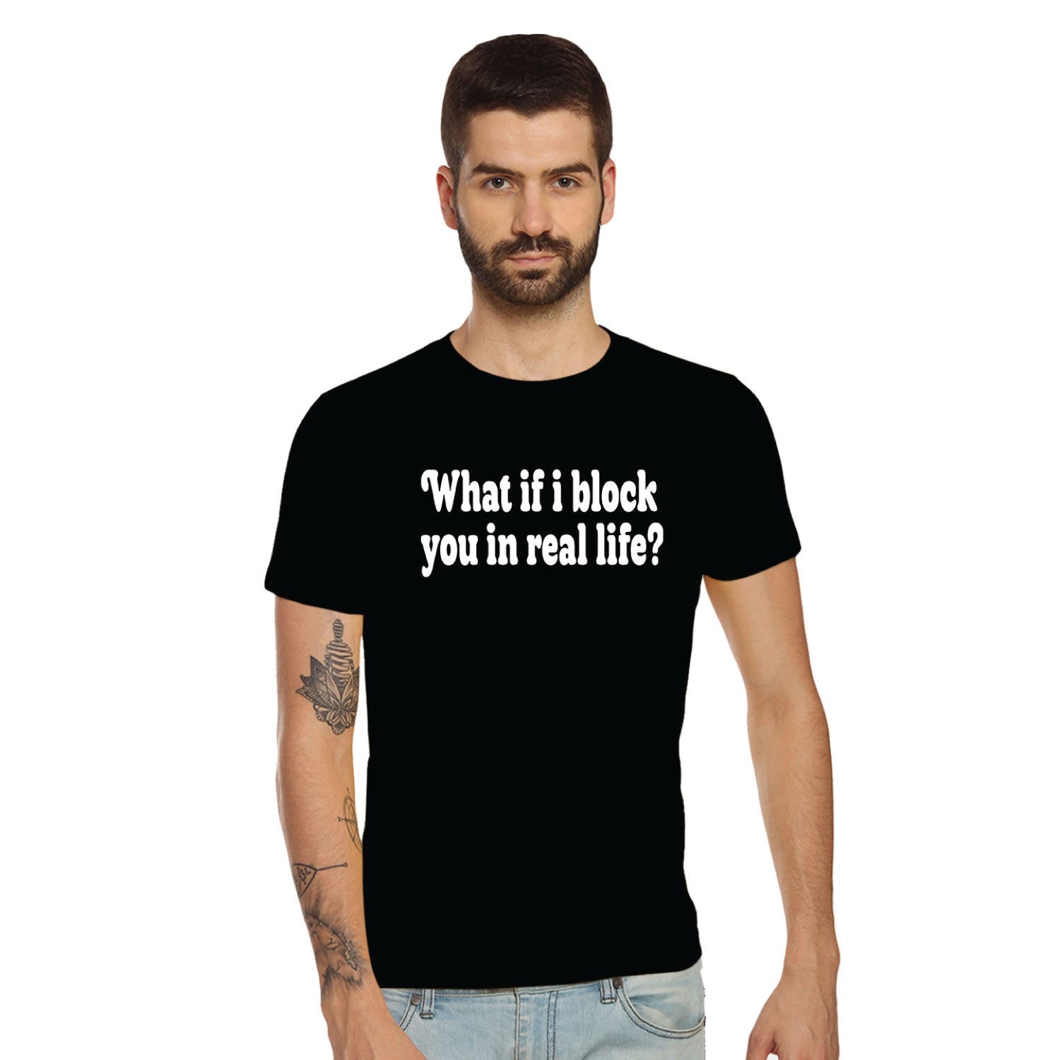 Block – Tantra Original Brand Since 1997 – Unisex Cotton Tee – Minimal Graphic Everyday Wear - Shipping Globally!