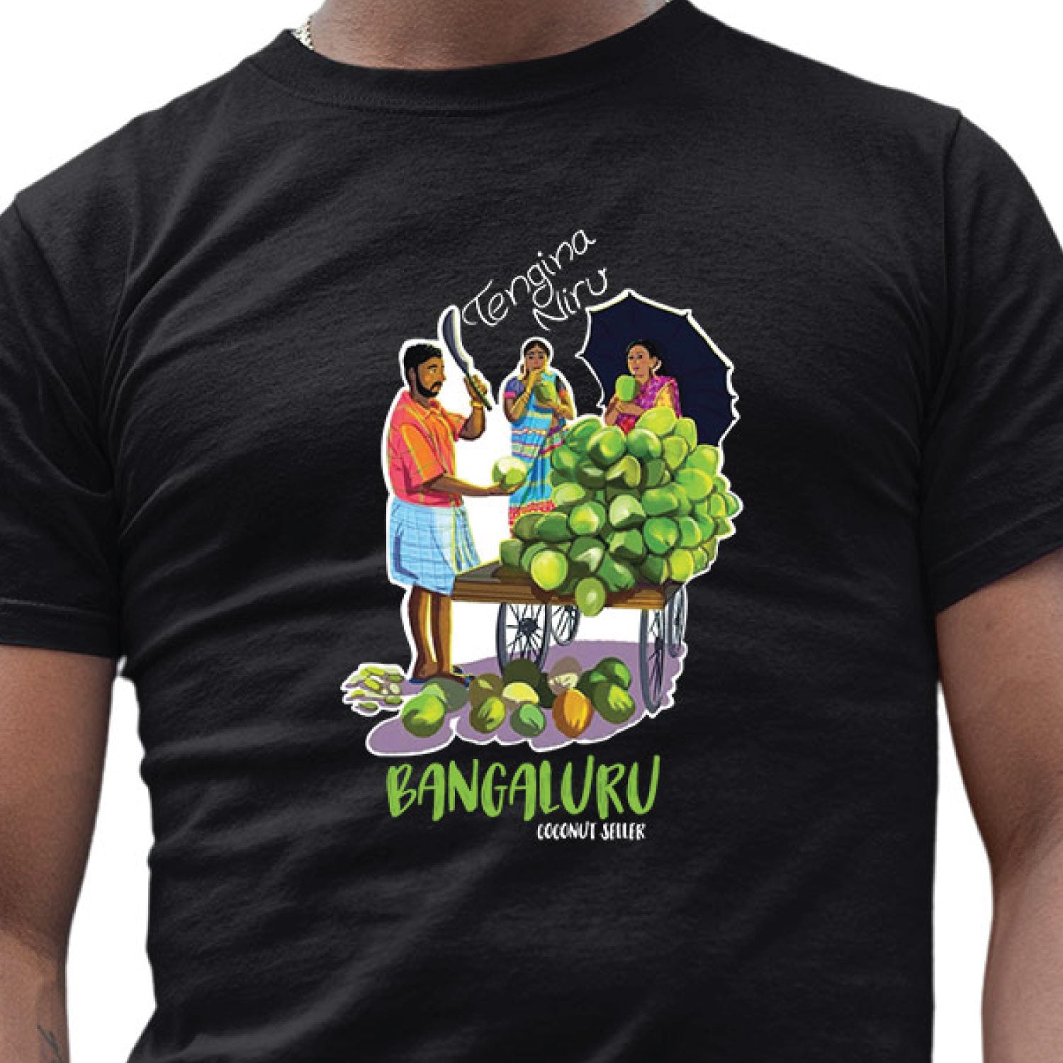 Tantra Coconut Seller Bangaluru Graphic Cotton Unisex T-Shirt Everyday Casual Wear Original Since 1997