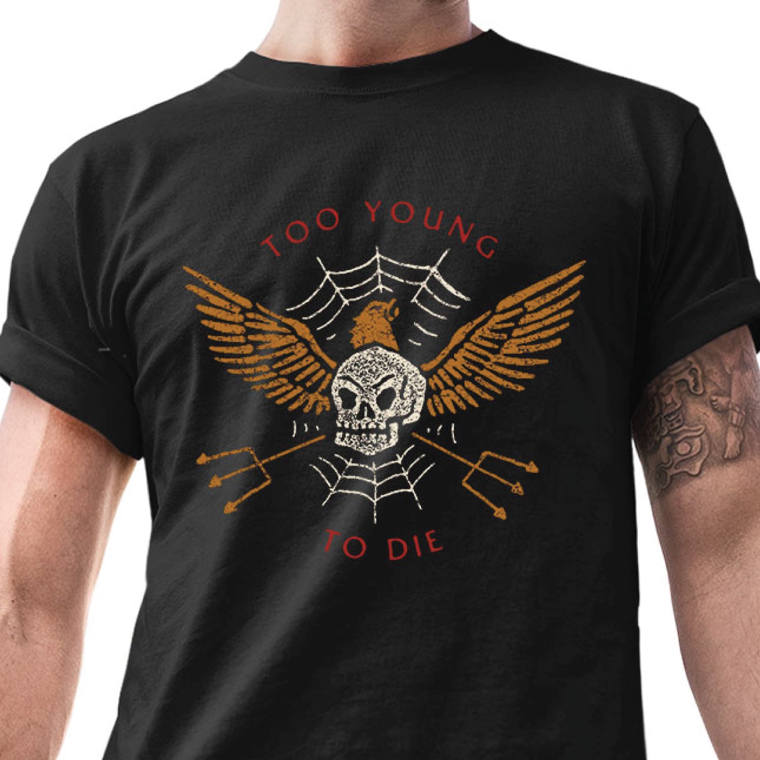 Eagle Skull – Tantra Original Since 1997 – Unisex Cotton Tee Everyday Wear – Shipping Globally!