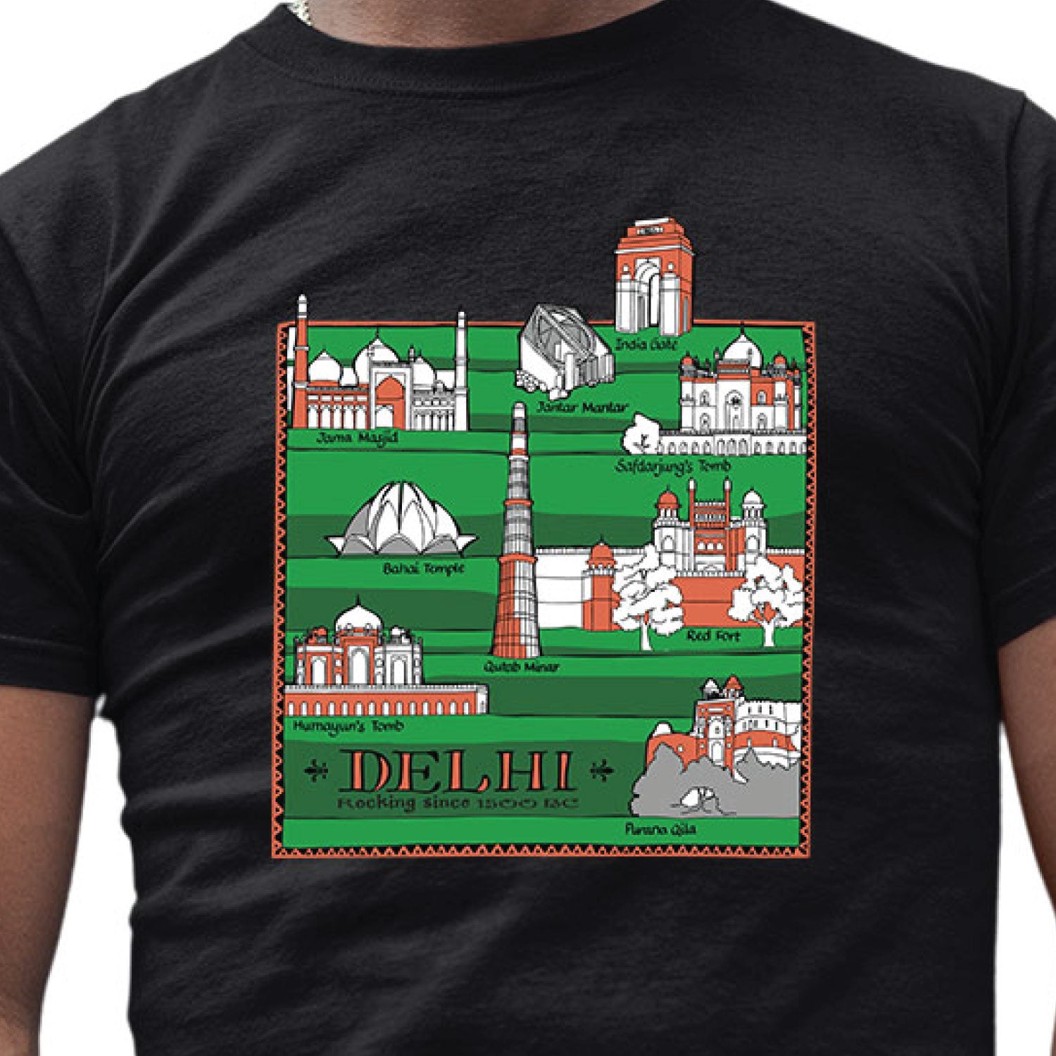 Tantra Delhi Rocking Graphic Cotton Unisex T Shirt Everyday Casual Wear Original Since 1997