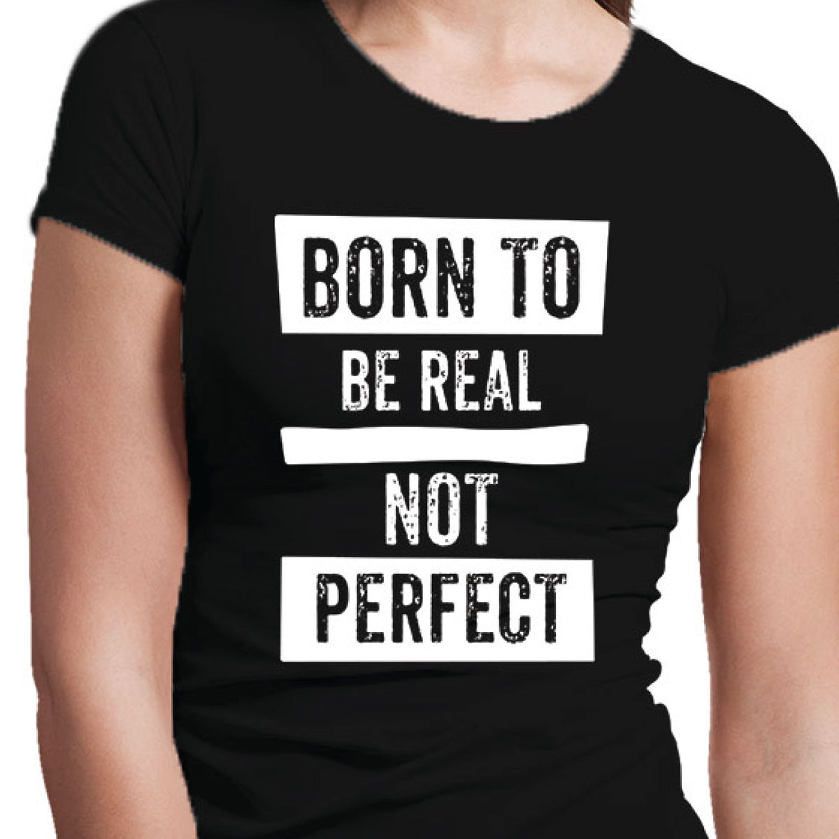 Be Real Women's Typography Graphic T-Shirt | Self Expression Casual Wear | Original Since 1997 | Shipping Globally