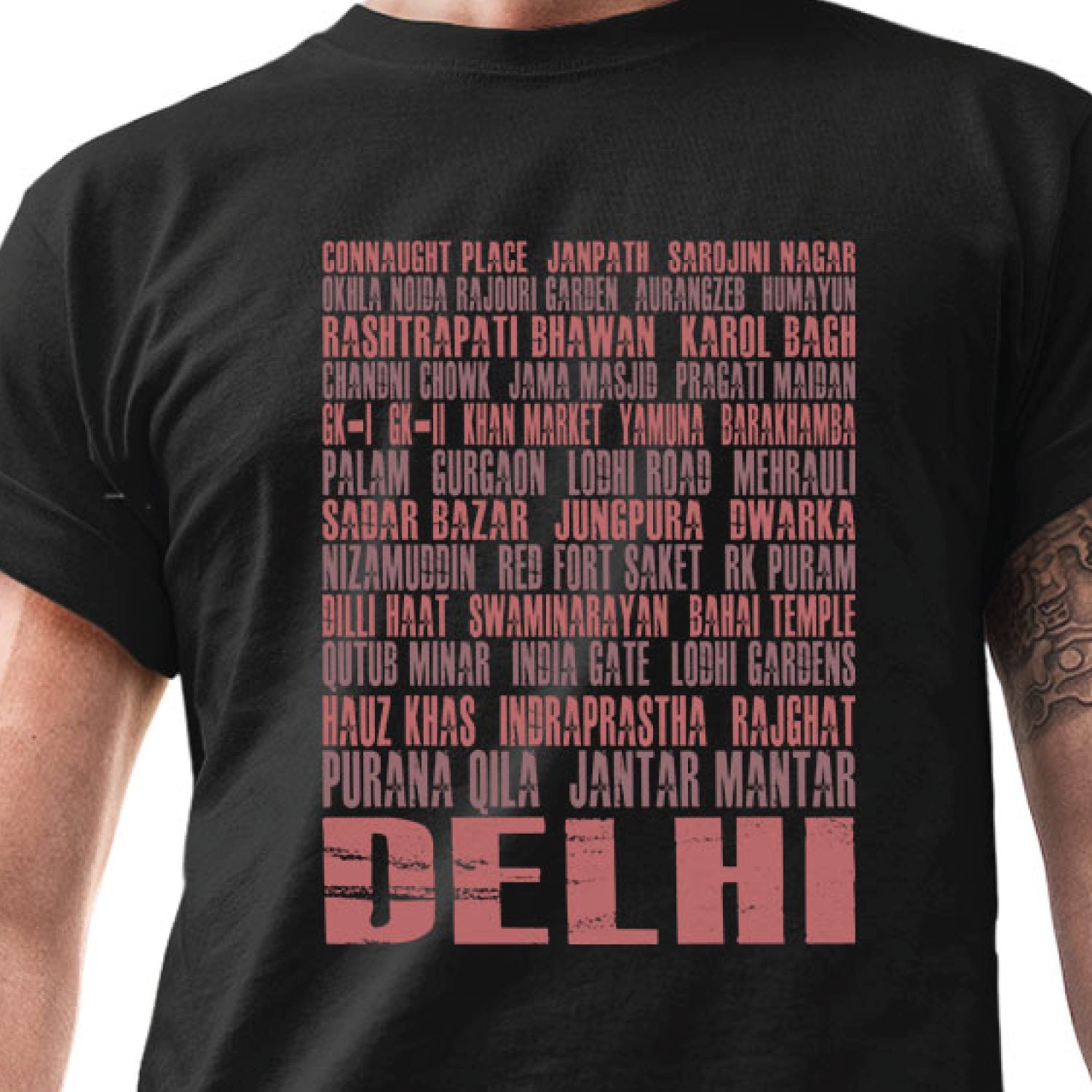 Tantra Delhi Typo Graphic Cotton Unisex T Shirt Everyday Casual Wear Original Since 1997